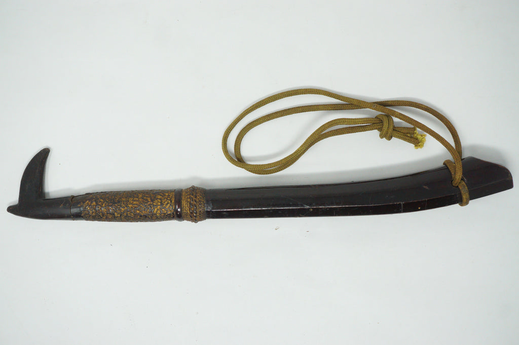 Japanese Edo Police Memorabilia Stick made of Wood Original from Japan 0331G11