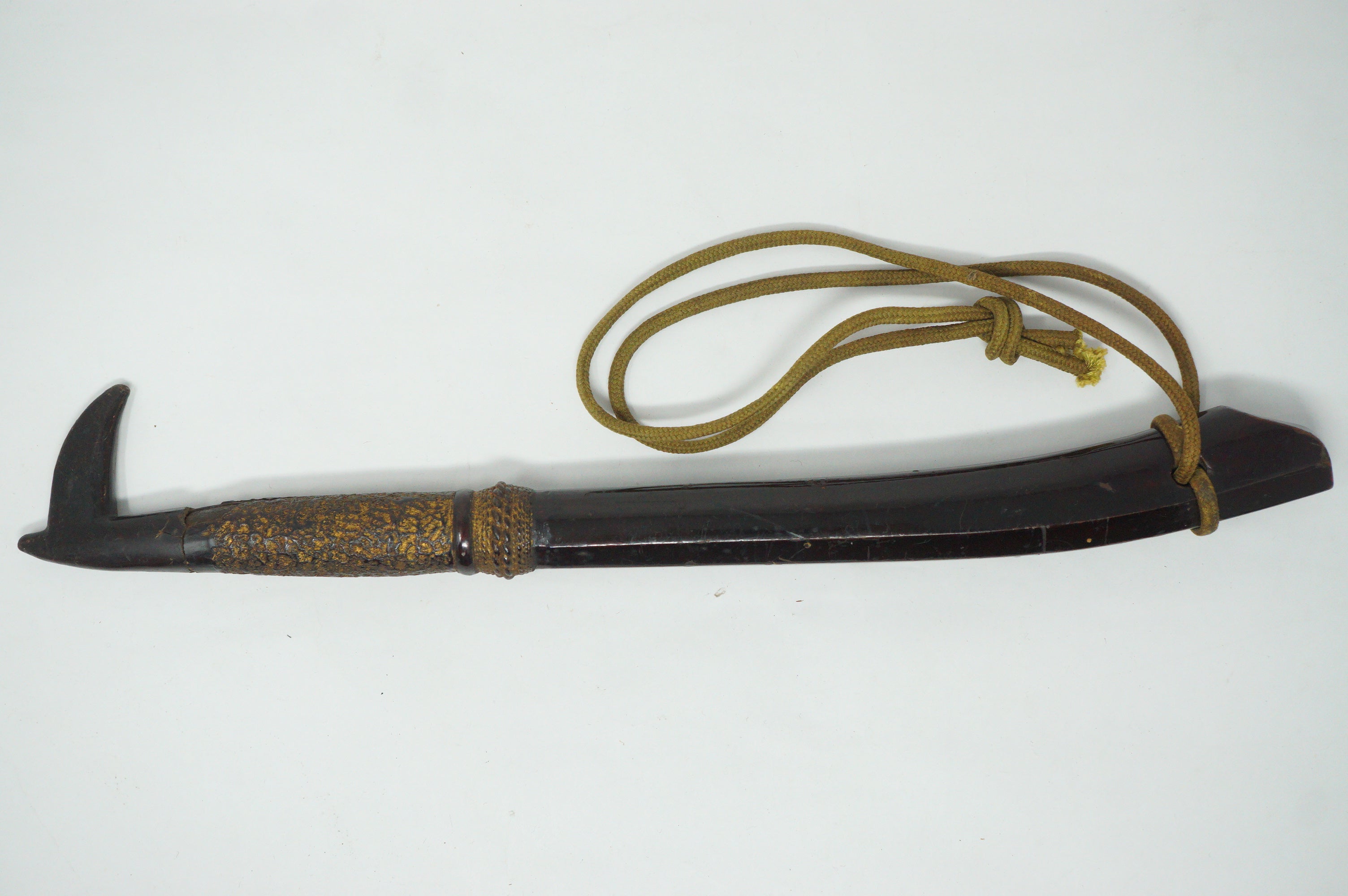 Japanese Edo Police Memorabilia Stick made of Wood Original from Japan 0331G11