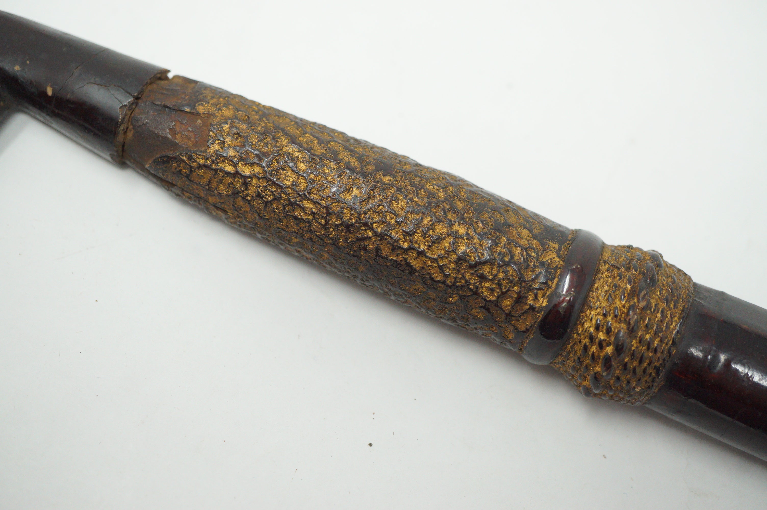 Japanese Edo Police Memorabilia Stick made of Wood Original from Japan 0331G11