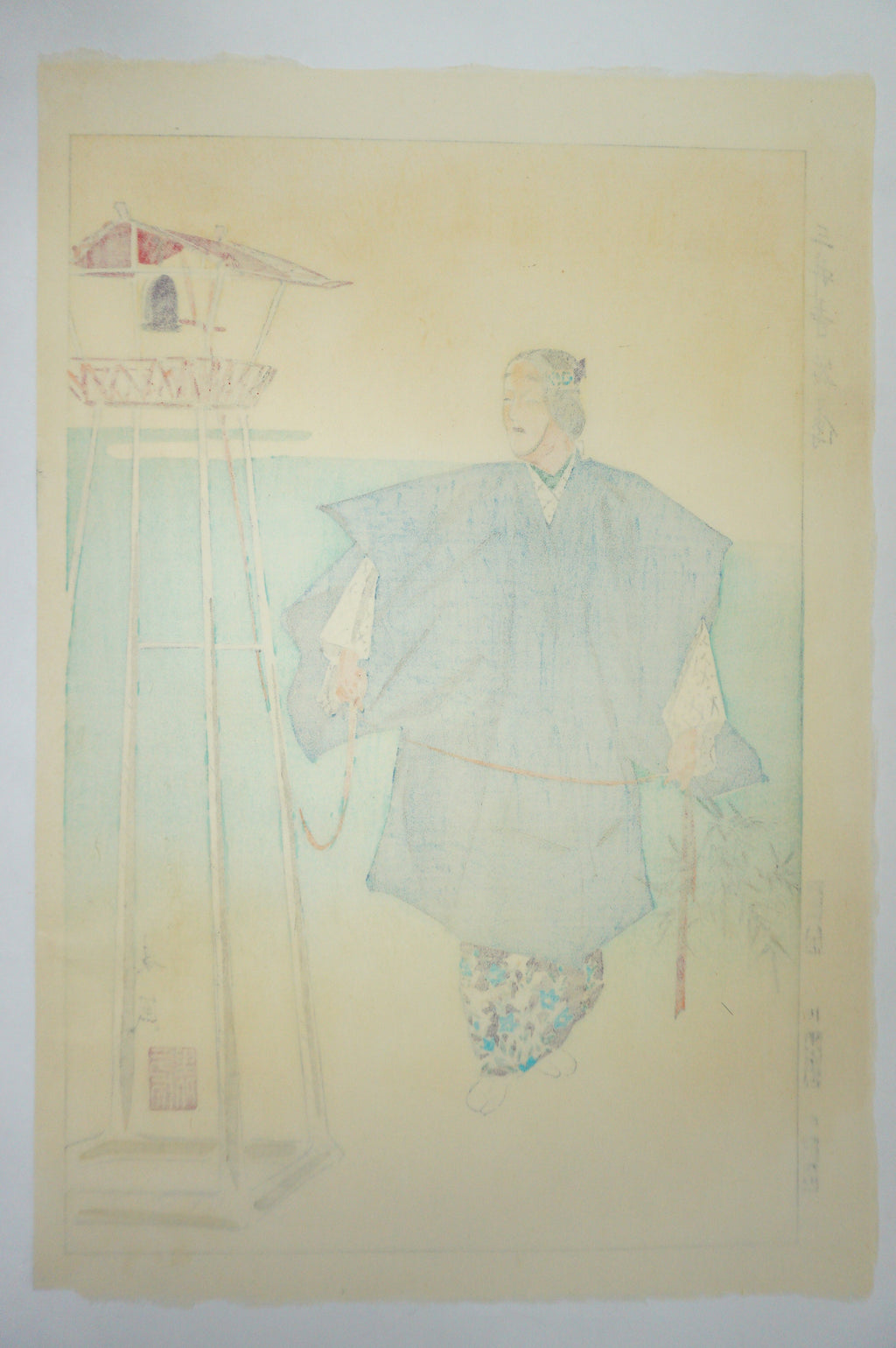 Japanese Woodblock Print Set 1930s Originals "Famous Noh Plays depicted" 0619G12