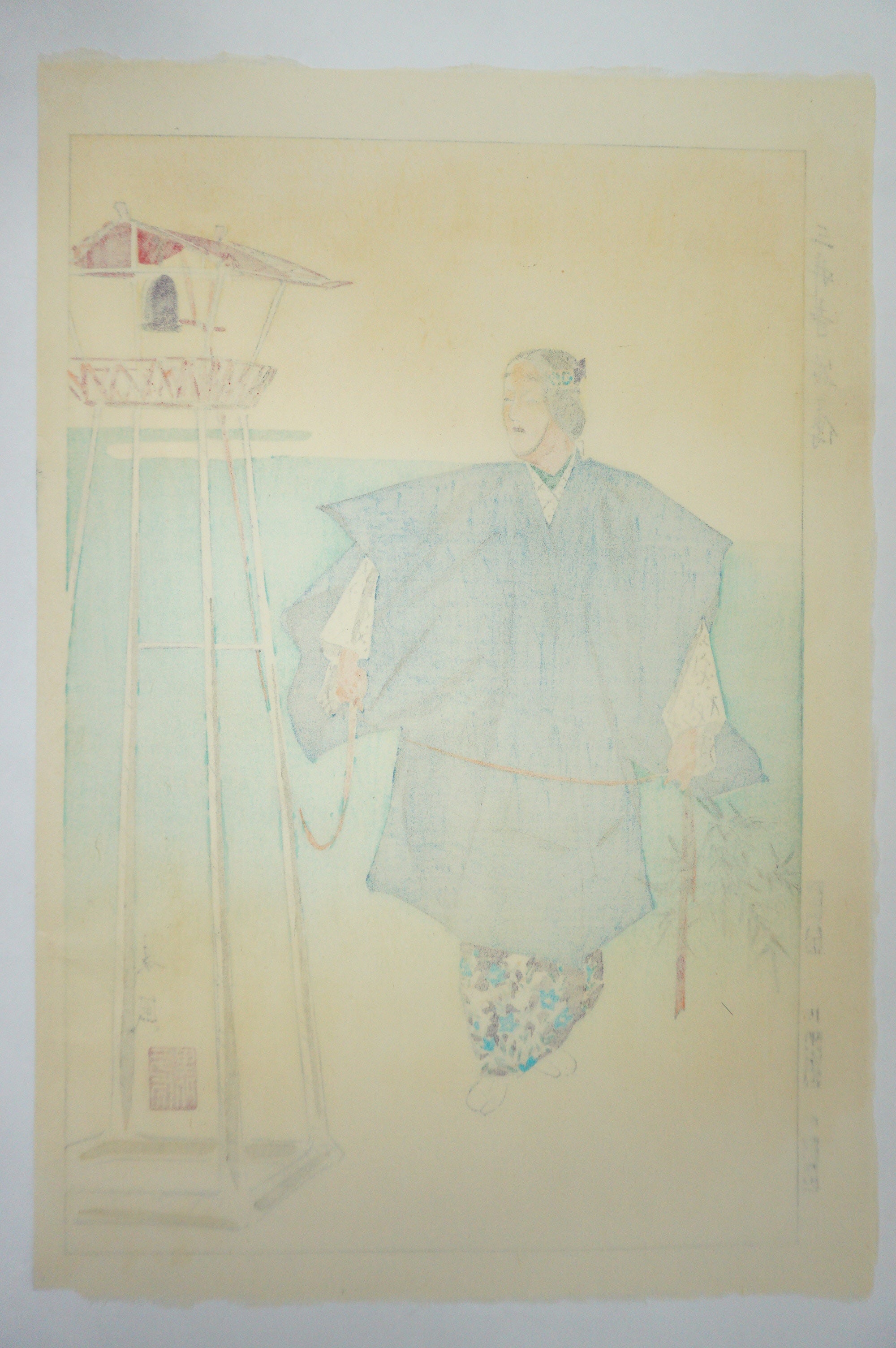 Japanese Woodblock Print Set 1930s Originals "Famous Noh Plays depicted" 0619G12