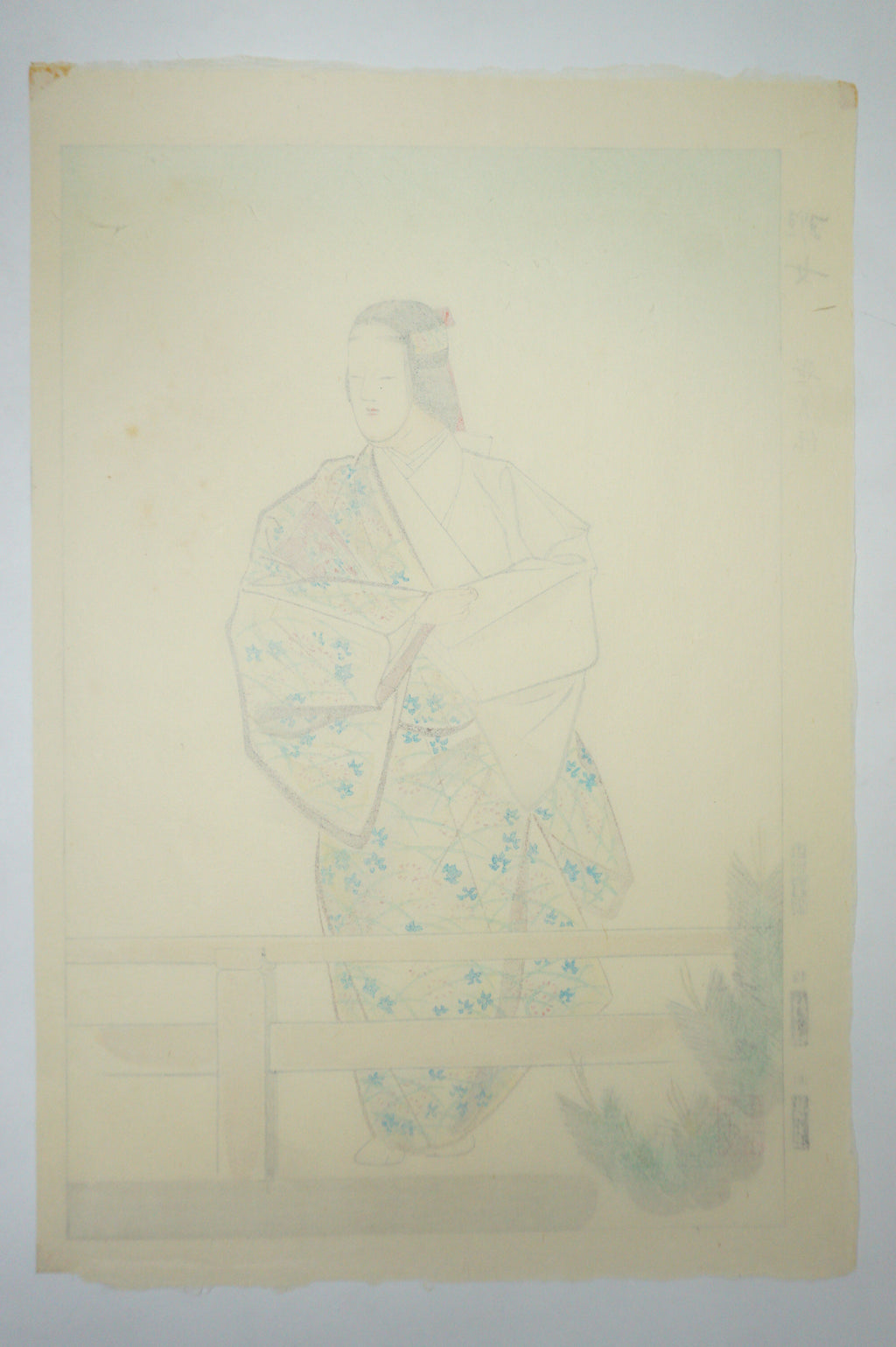 Japanese Woodblock Print Set 1930s Originals "Famous Noh Plays depicted" 0619G12