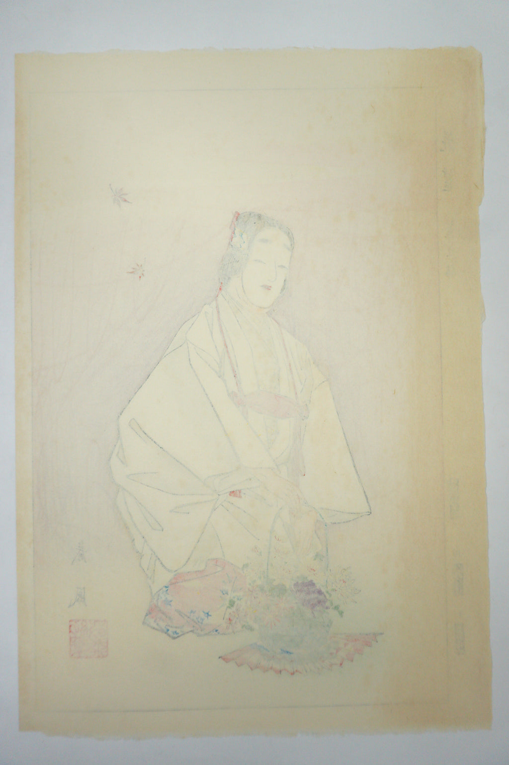 Japanese Woodblock Print Set 1930s Originals "Famous Noh Plays depicted" 0619G12