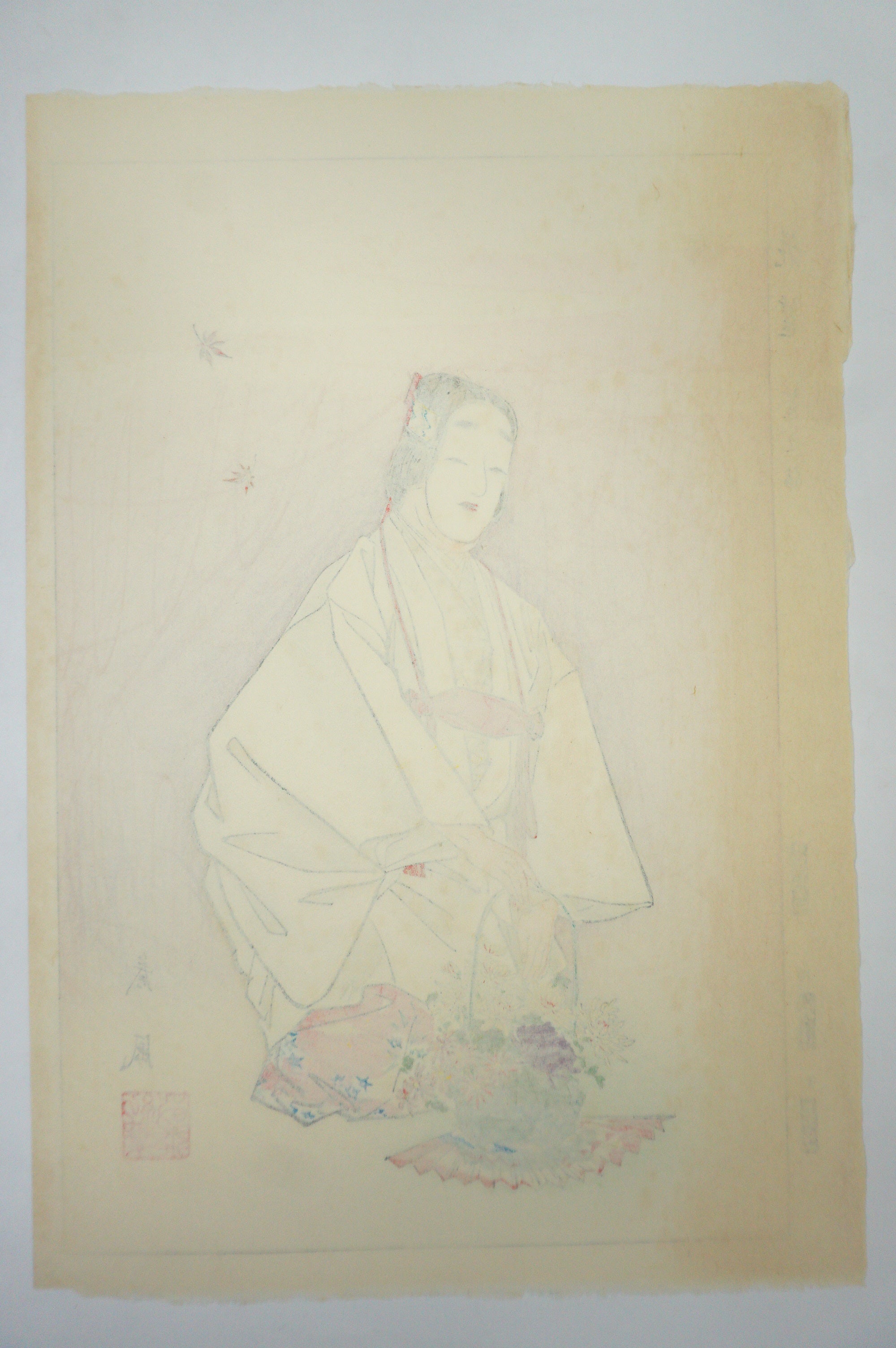 Japanese Woodblock Print Set 1930s Originals "Famous Noh Plays depicted" 0619G12
