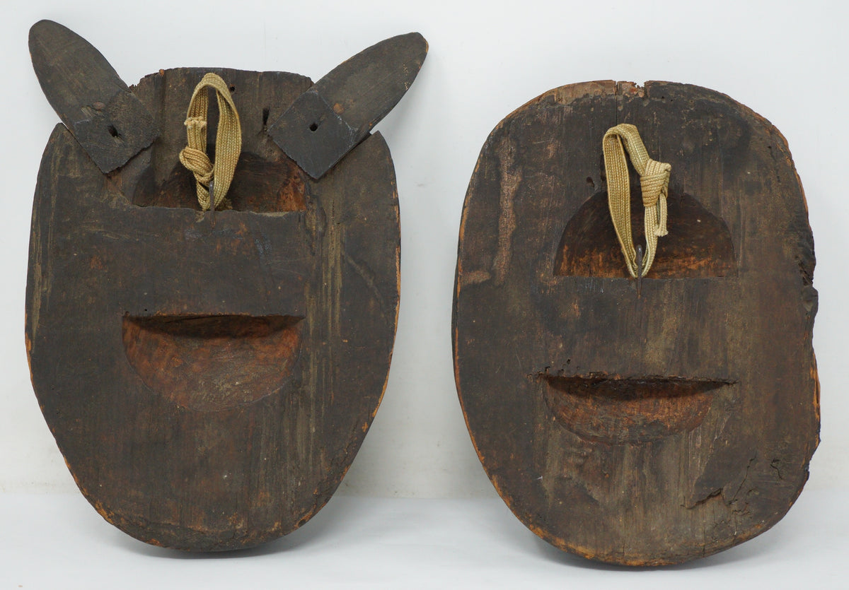 Japanese Mask Set Wooden Unique & Original Handcrafted from Japan 0910 ...
