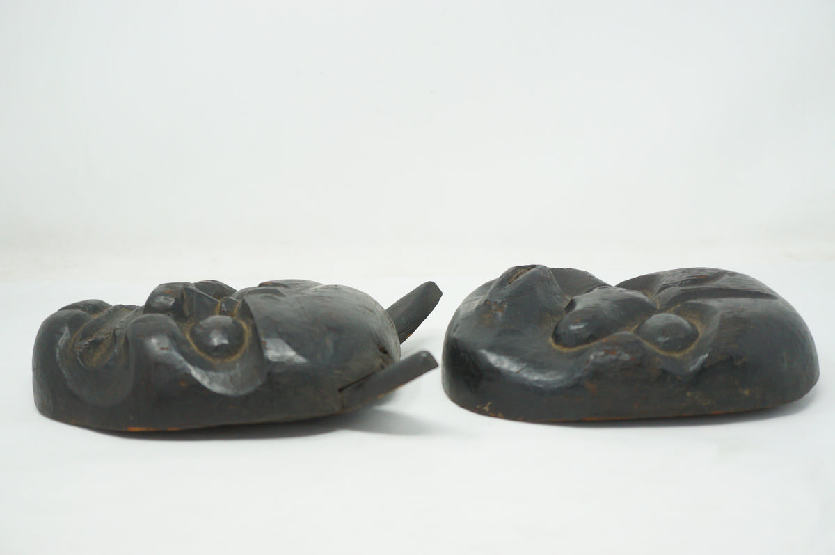 Japanese Mask Set Wooden Unique & Original Handcrafted from Japan 0910 ...