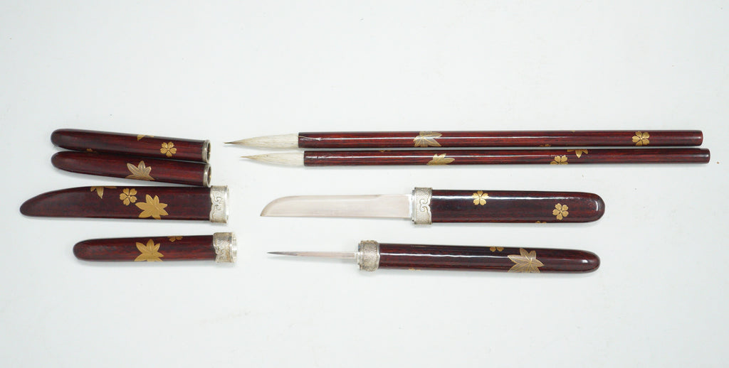 High Quality Japanese Calligraphy Set Vintage 0602D12