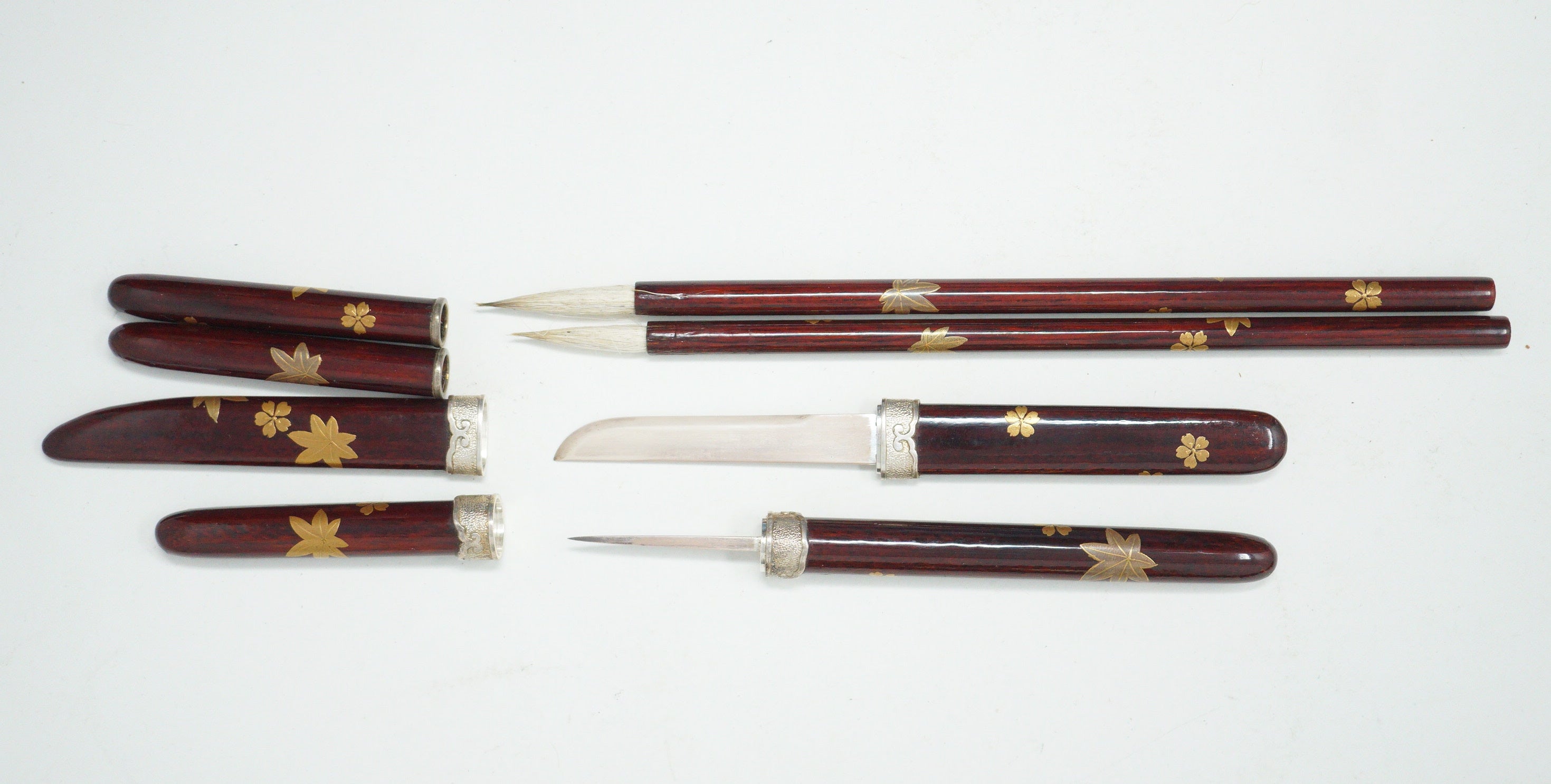 High Quality Japanese Calligraphy Set Vintage 0602D12