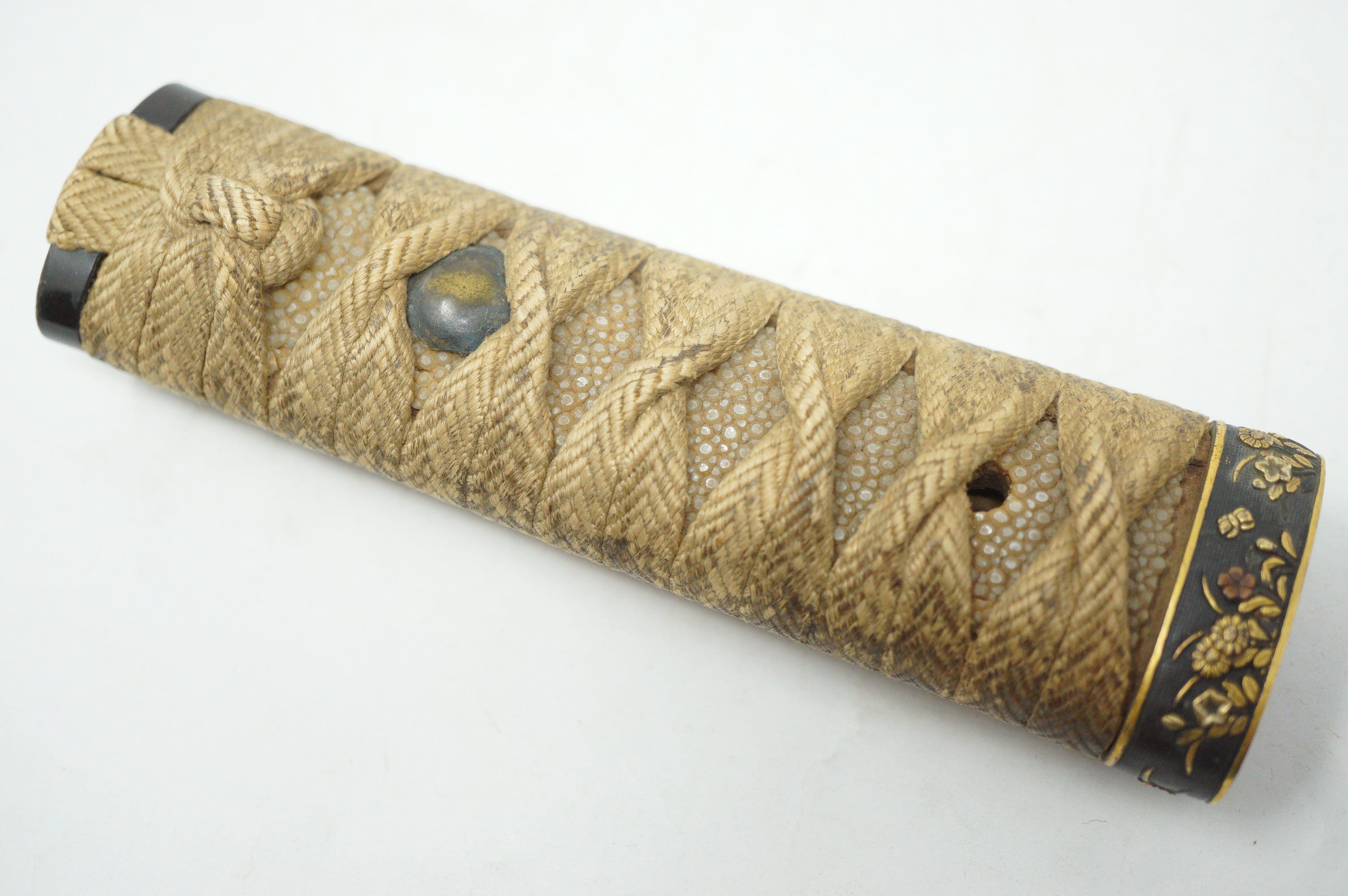 Antiker Wakizashi-Kurzschwertgriff Antikes Original Tsuka aus Japan 0228F13
