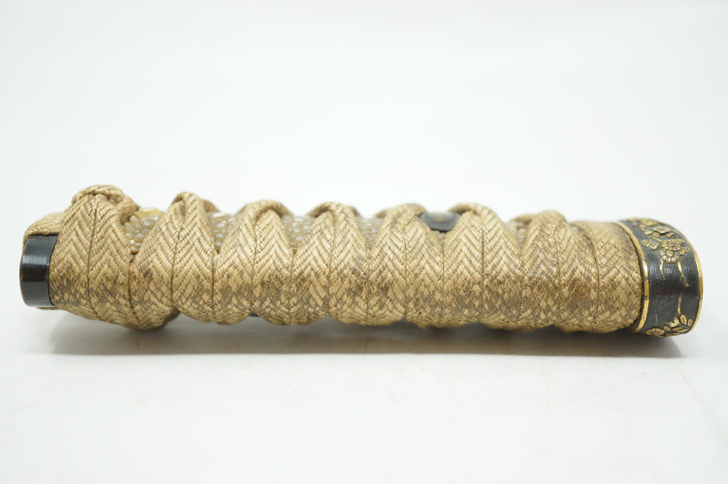 Antiker Wakizashi-Kurzschwertgriff Antikes Original Tsuka aus Japan 0228F13