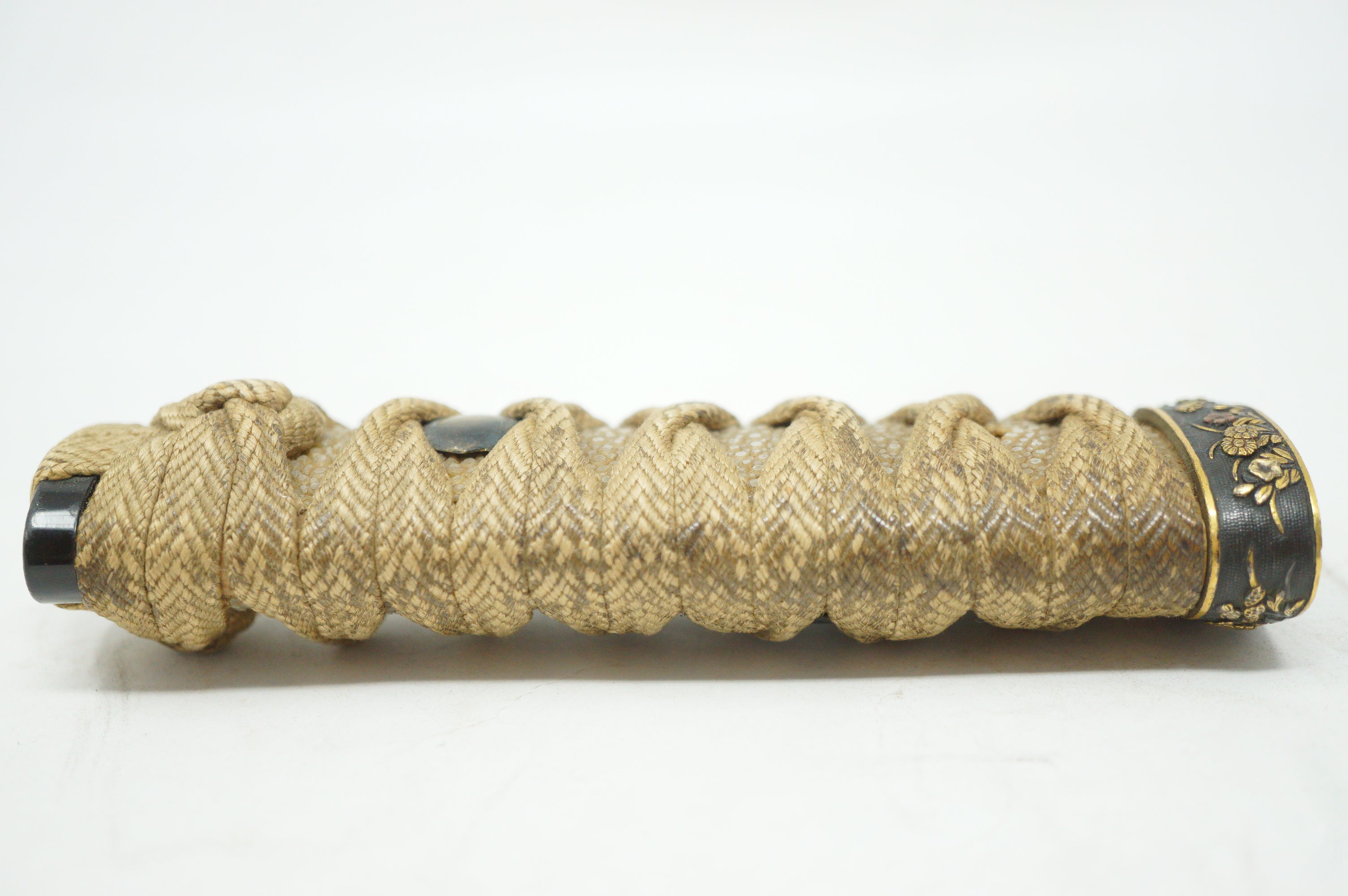 Antiker Wakizashi-Kurzschwertgriff Antikes Original Tsuka aus Japan 0228F13