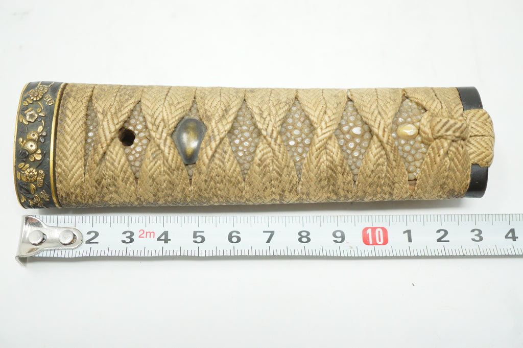 Antiker Wakizashi-Kurzschwertgriff Antikes Original Tsuka aus Japan 0228F13