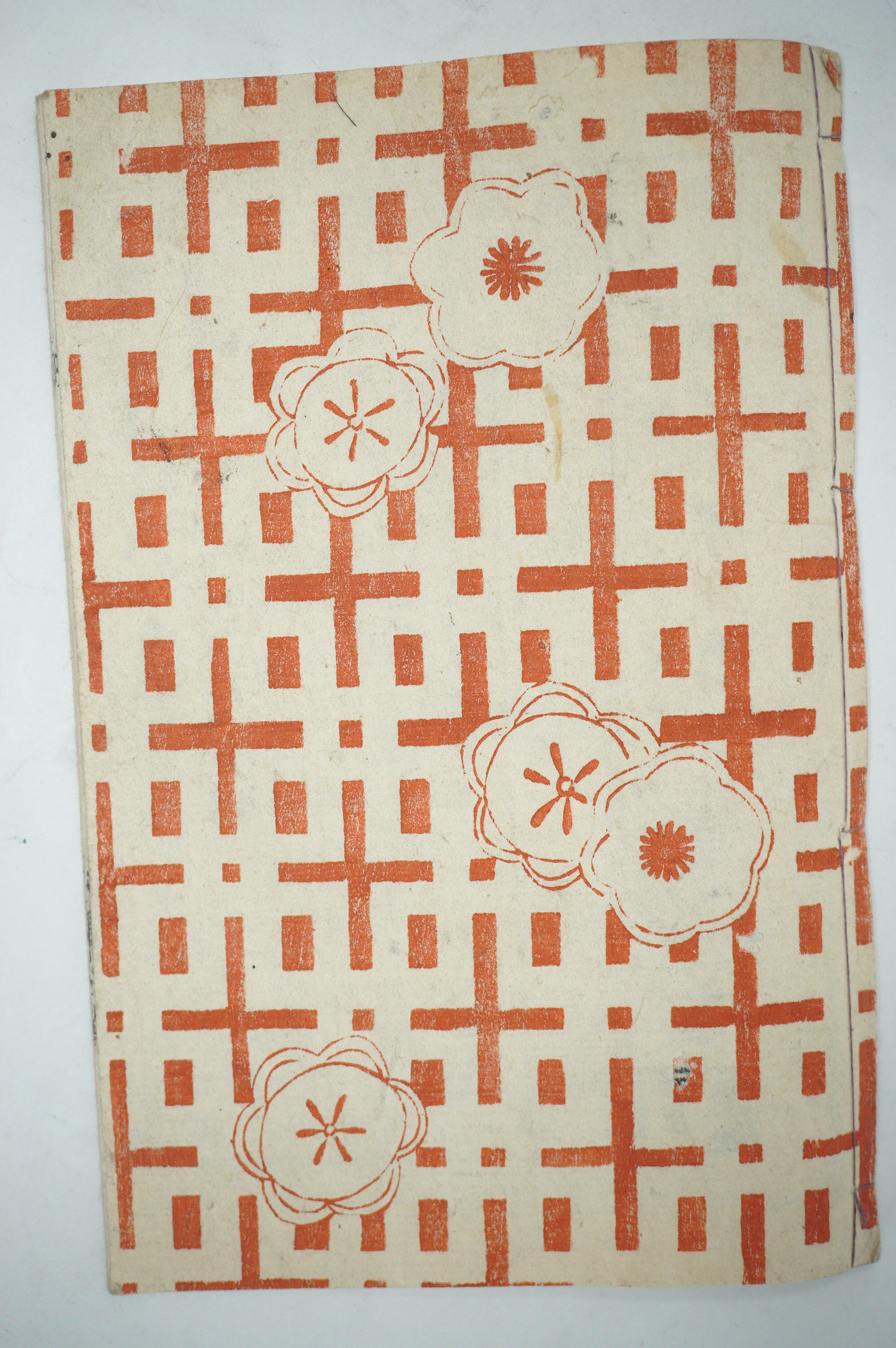 Antique Japanese Manga Book with detailed Woodblock Printed Images from Japan 0928D13