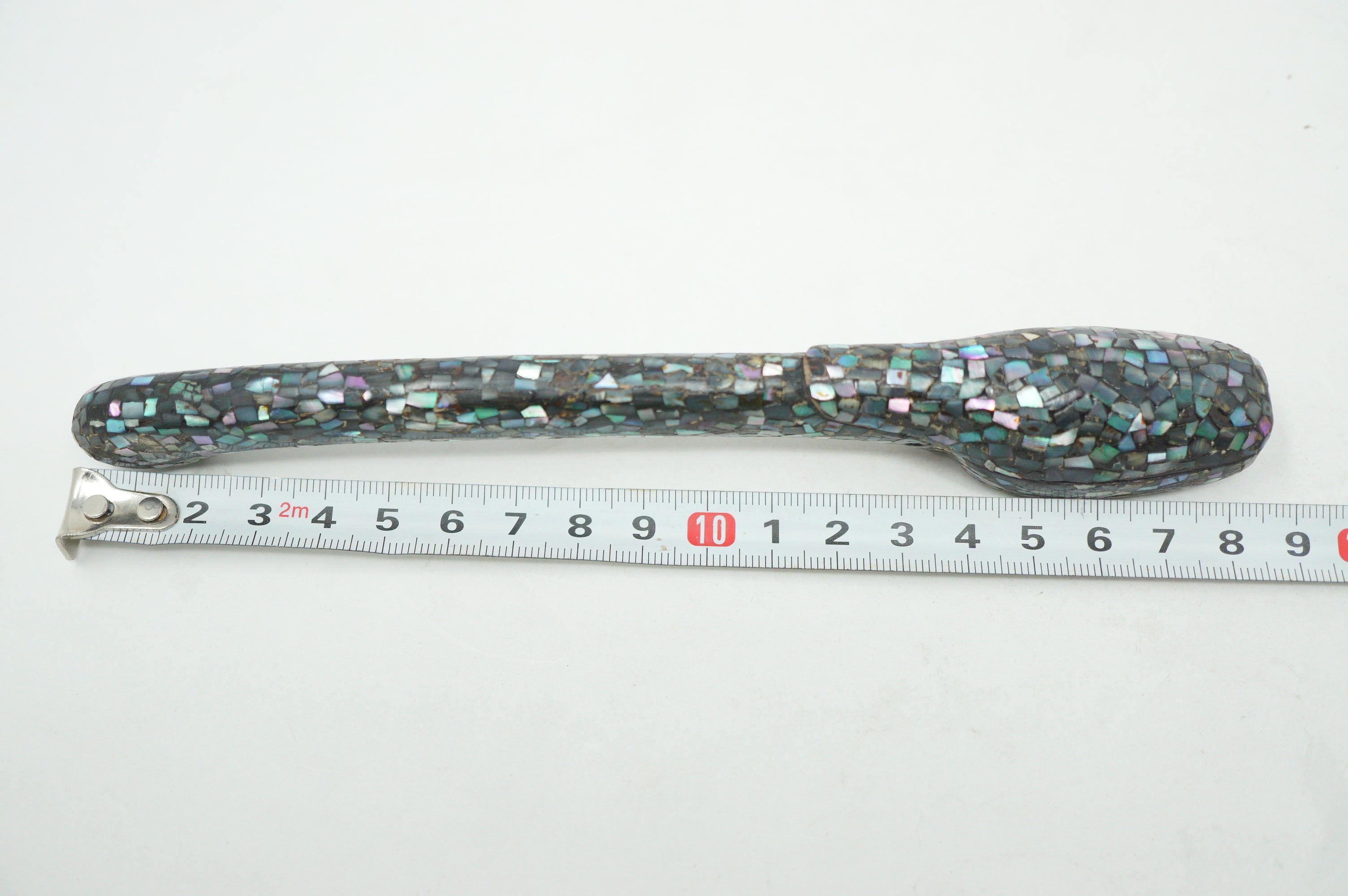 Japanischer Yatate Tintenbehälter aus Holz mit feinem Muschel-Design aus Japan 0910E13 