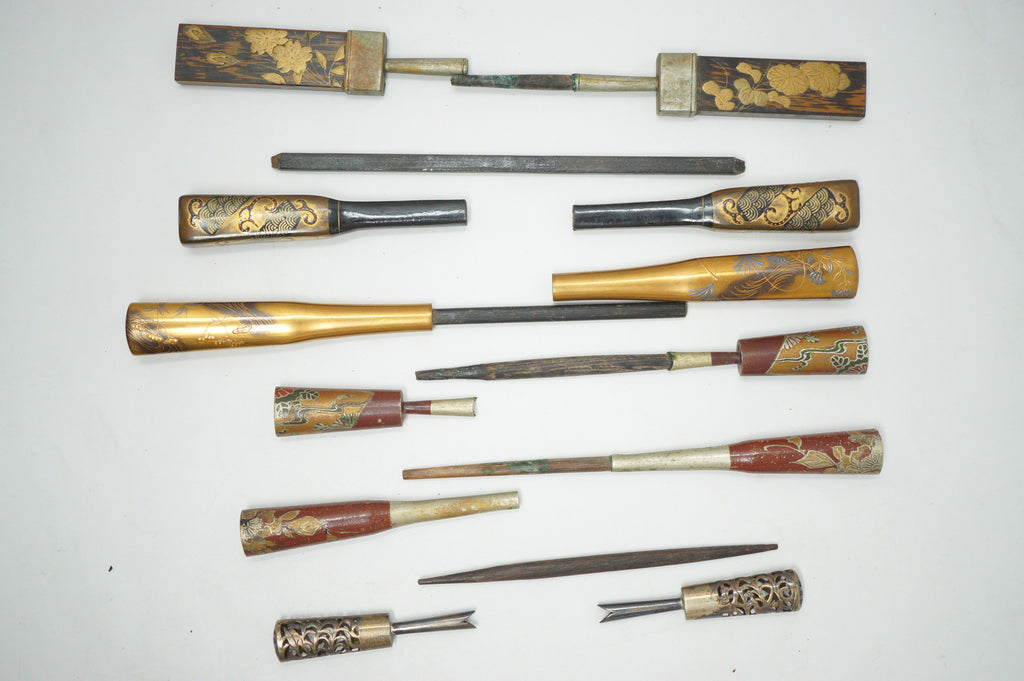Japanese Vintage Hair Accessories Collection 18 quality Pieces in wooden Box 1101D13