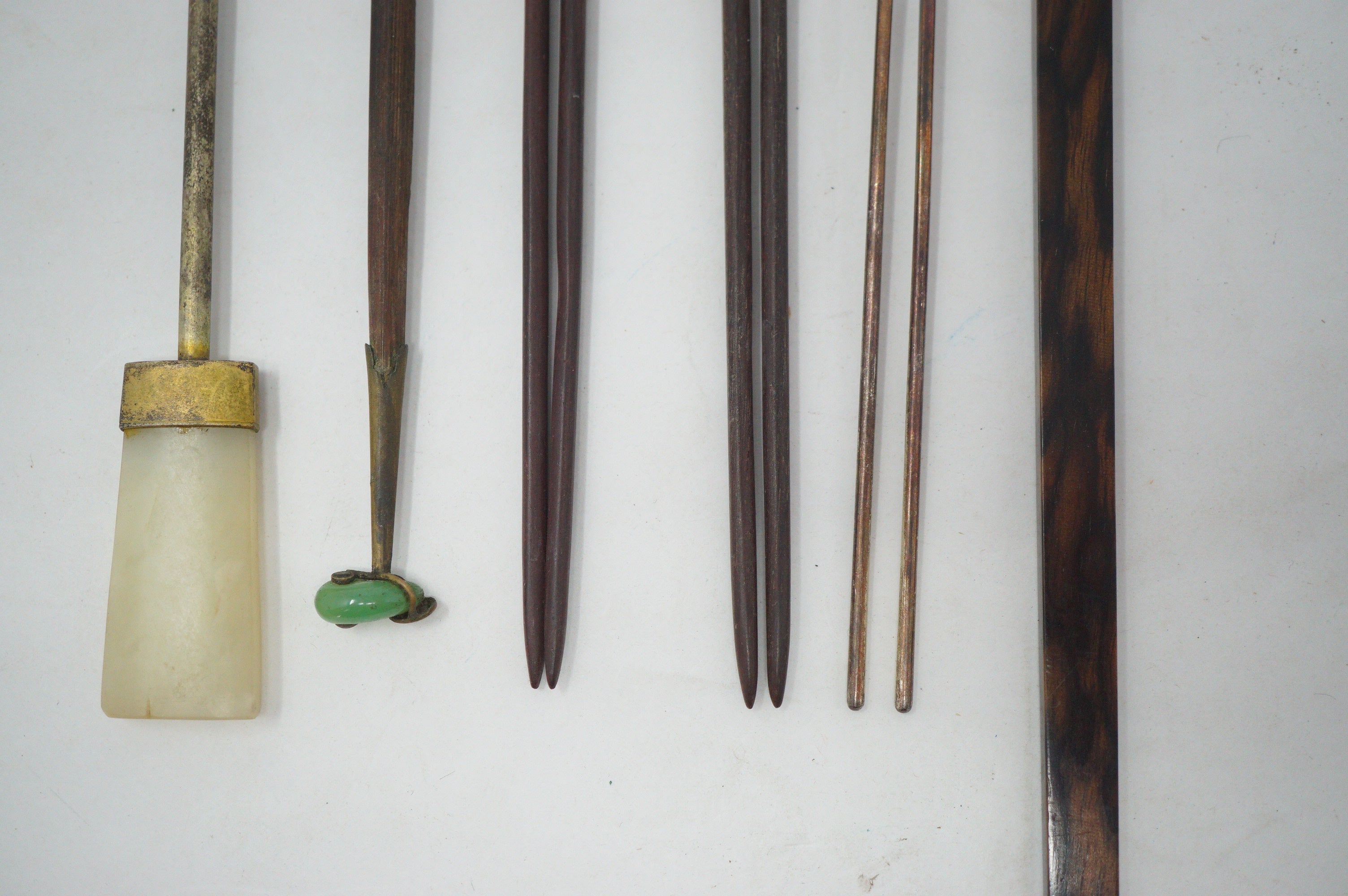 Japanese Vintage Hair Accessories Collection 18 quality Pieces in wooden Box 1101D13