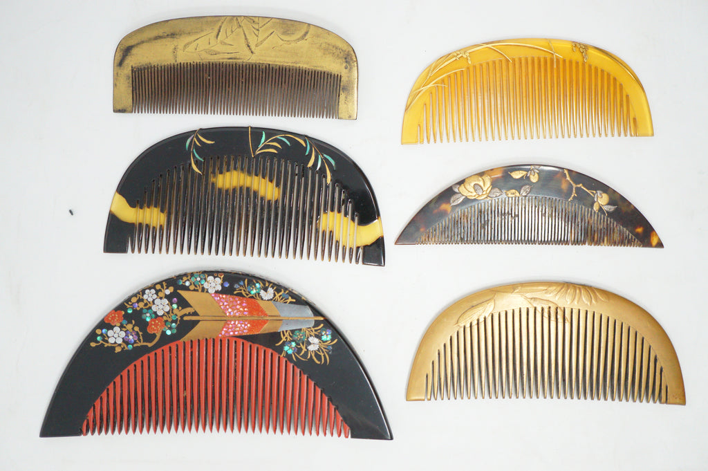 Japanese Vintage Hair Accessories Collection 18 quality Pieces in wooden Box 1101D13