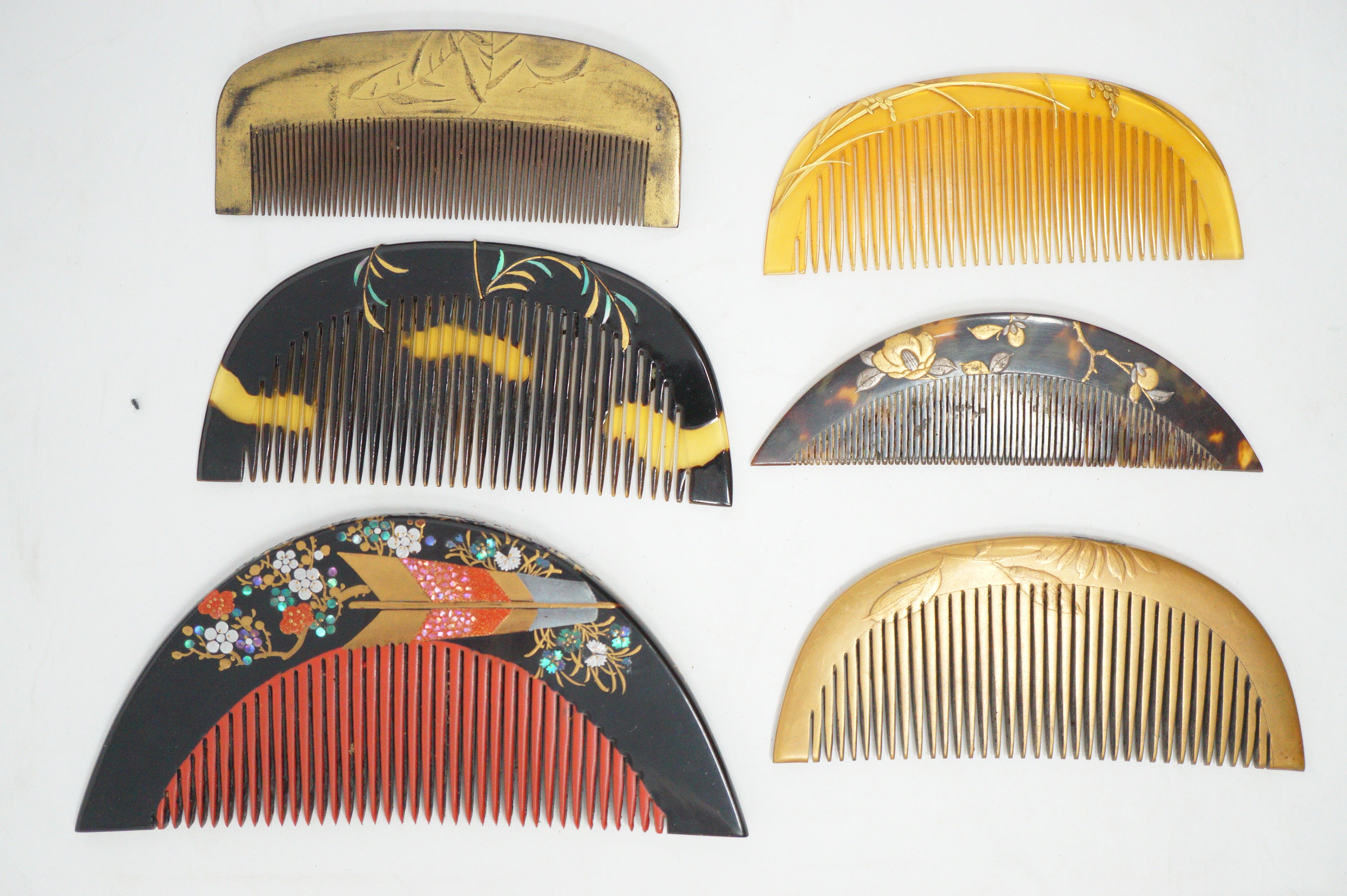 Japanese Vintage Hair Accessories Collection 18 quality Pieces in wooden Box 1101D13