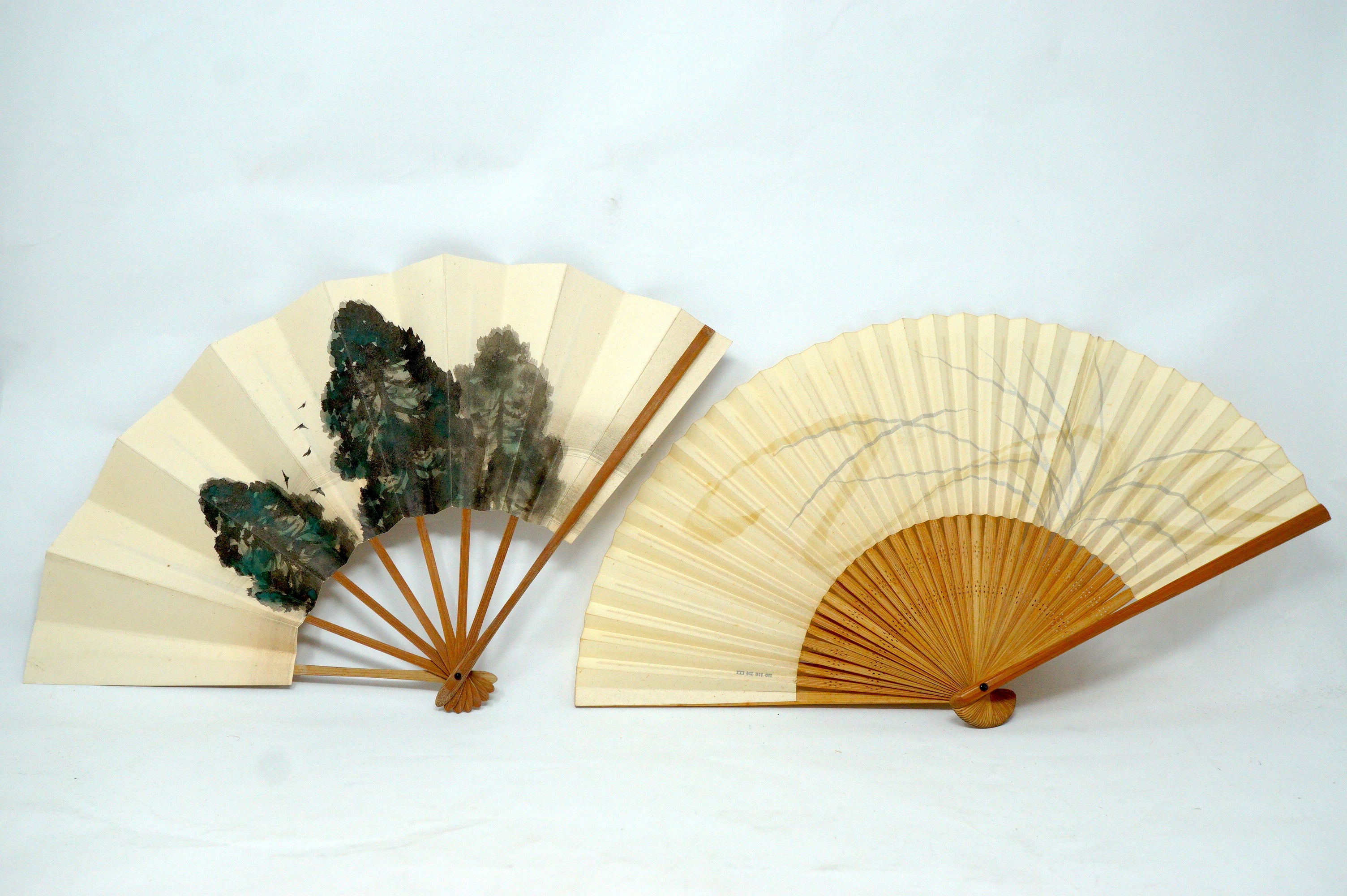 Japanische Sensu Faltfächer-Kollektion x10 Vintage Original 扇子 aus Japan 1127D13