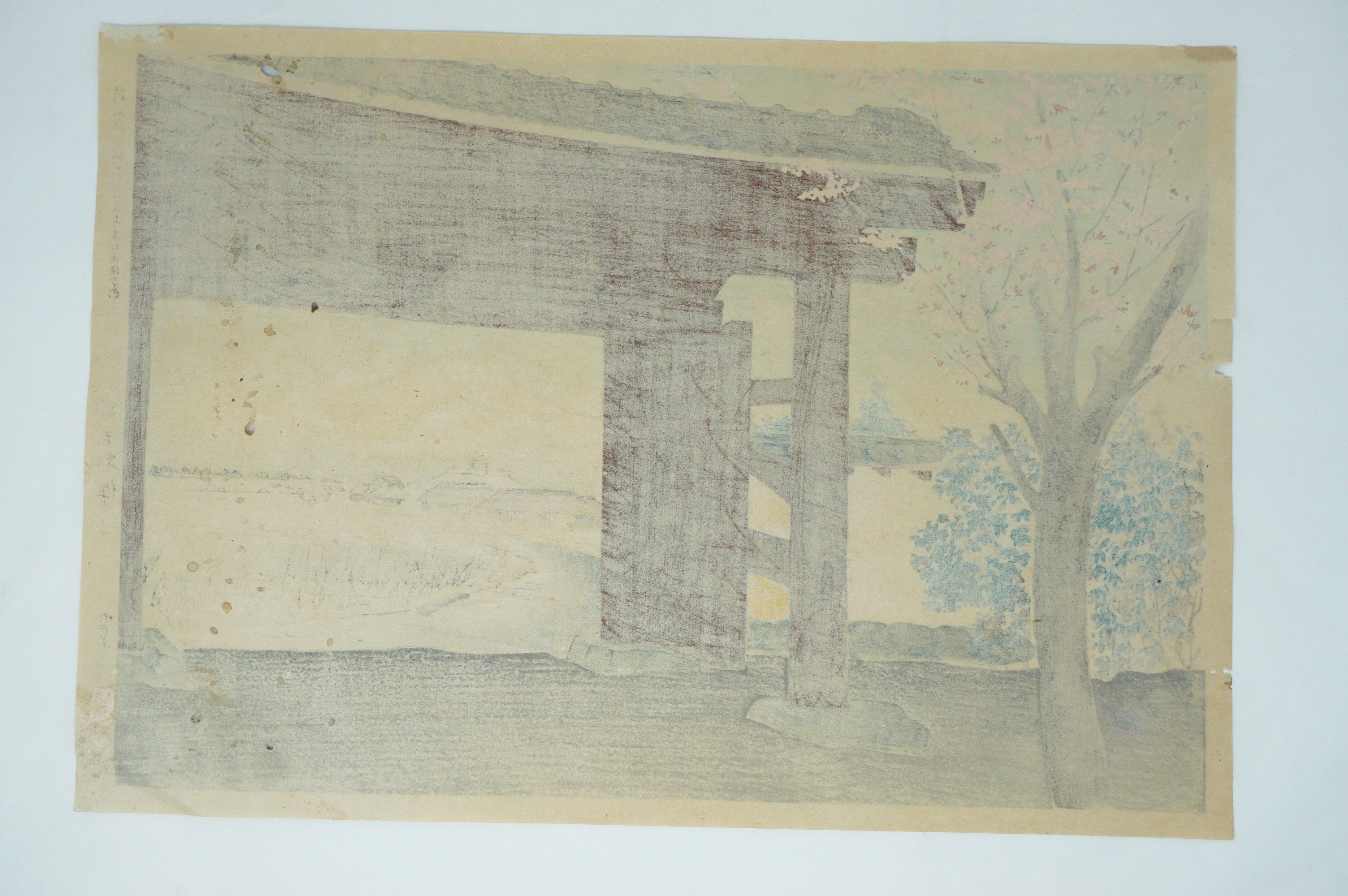 Japanischer Holzschnitt Original von Tokuriki Tomikichiro 1941 Shinhanga aus Japan 1130D13