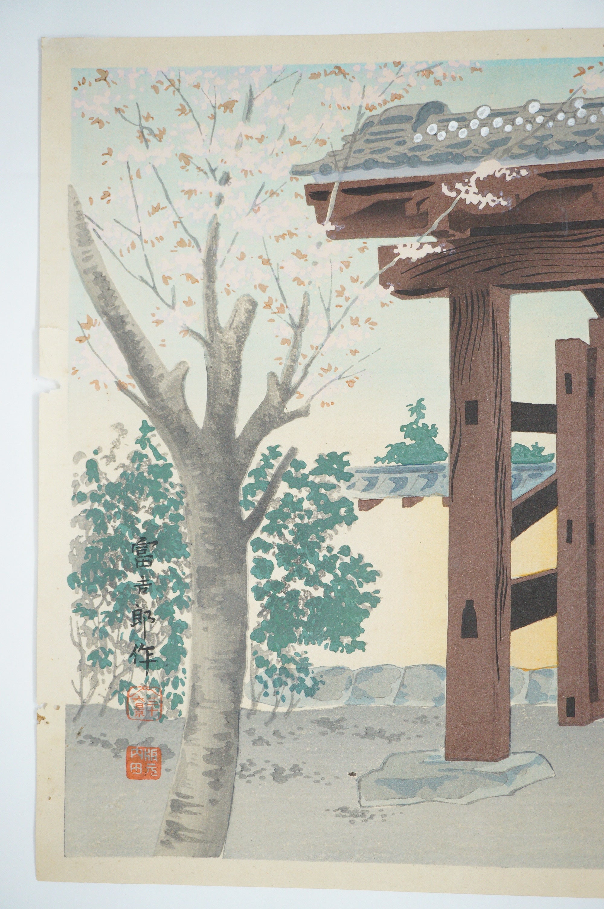 Japanischer Holzschnitt Original von Tokuriki Tomikichiro 1941 Shinhanga aus Japan 1130D13