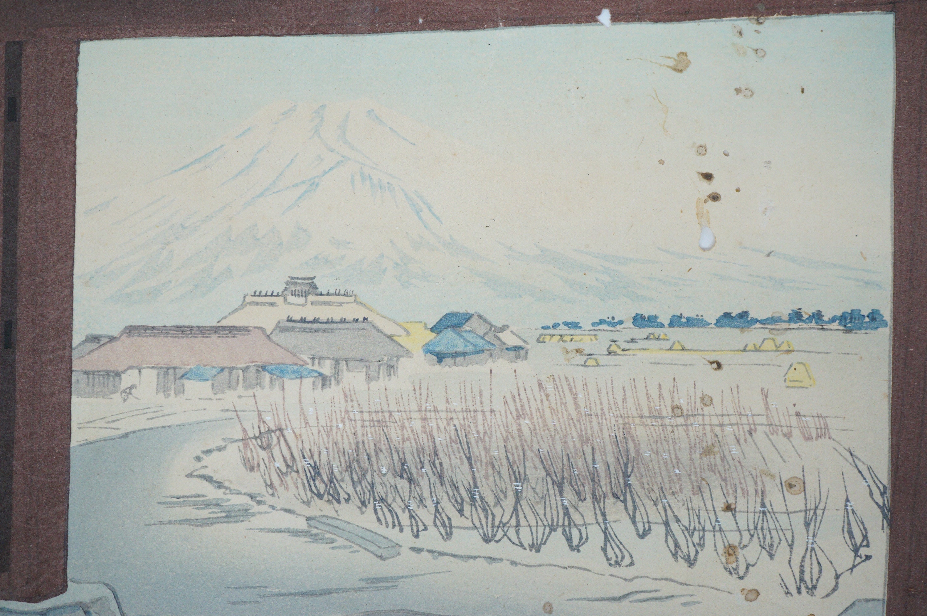 日本木版画原版作者：德力富吉郎 1941 年日本新版画 1130D13