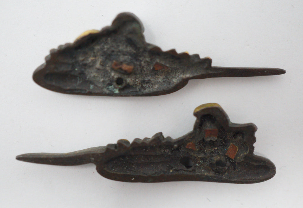 Japanese Menuki Swordhandle Ornaments Original Antique Sword Parts from Japan 1214D14