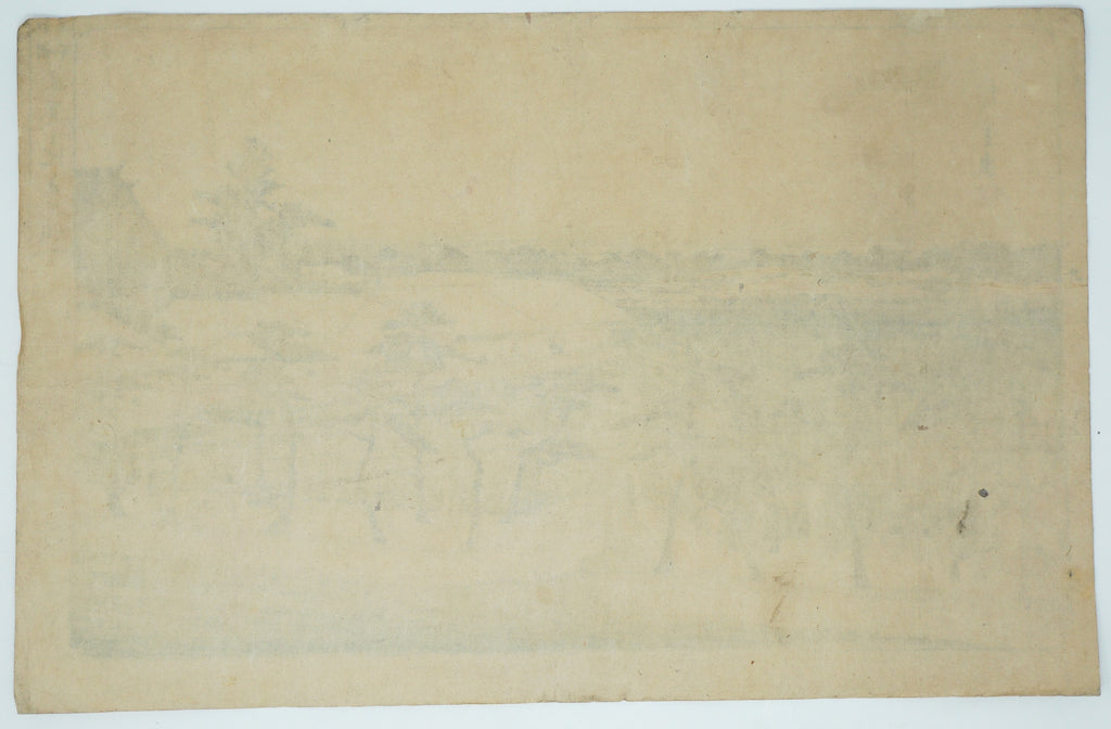 日本木版画原作，歌川广重 - 弁天神社 - 日本 0123F14