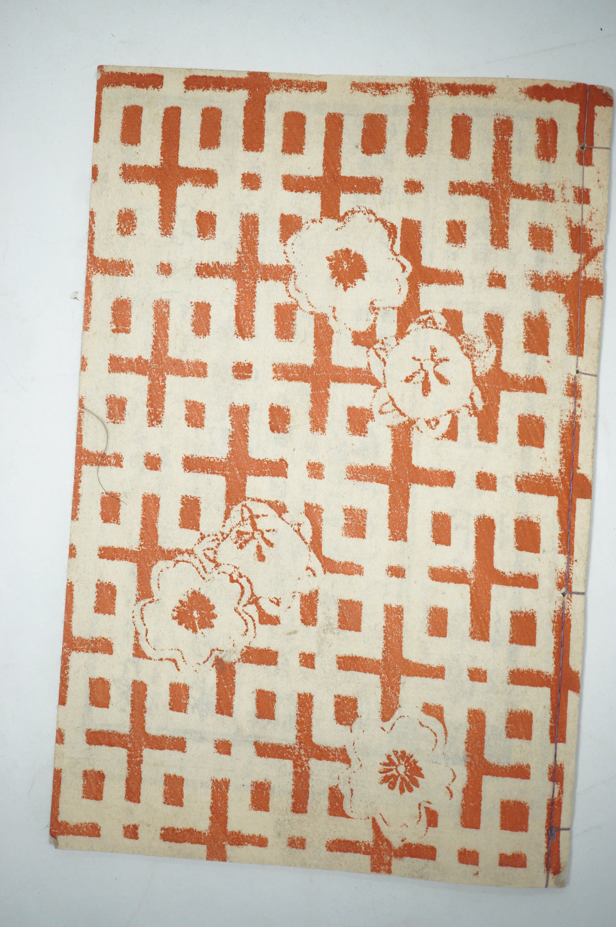 Antique Japanese Manga Book with detailed Woodblock Printed Images from Japan 0928D14