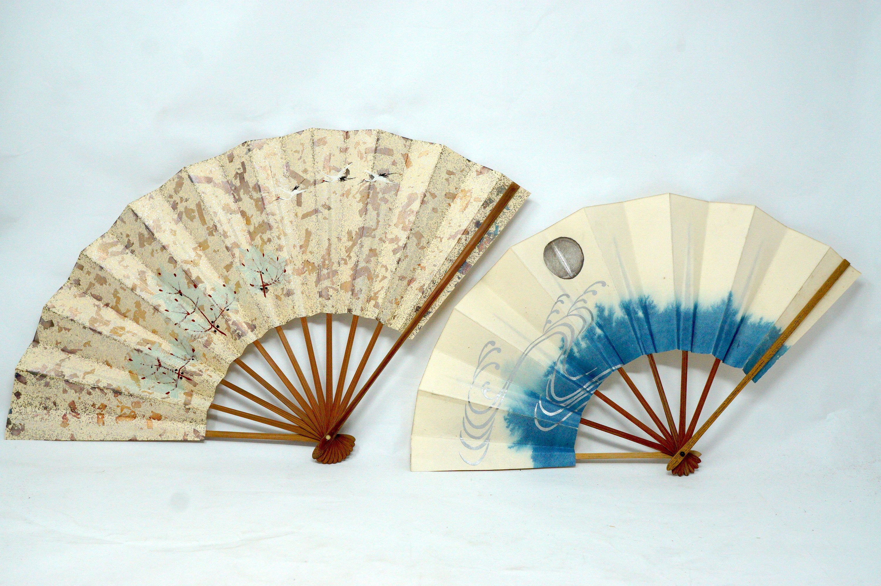 Japanische Sensu Faltfächer-Kollektion x10 Vintage Original 扇子 aus Japan 1127D14