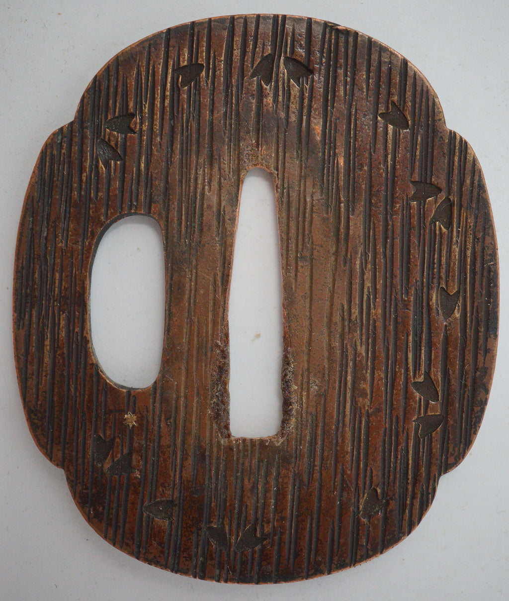 Antikes Wakizashi-Schwert, komplett mit Holzklinge, Kozuka-Messer und Originaltasche 0817D15