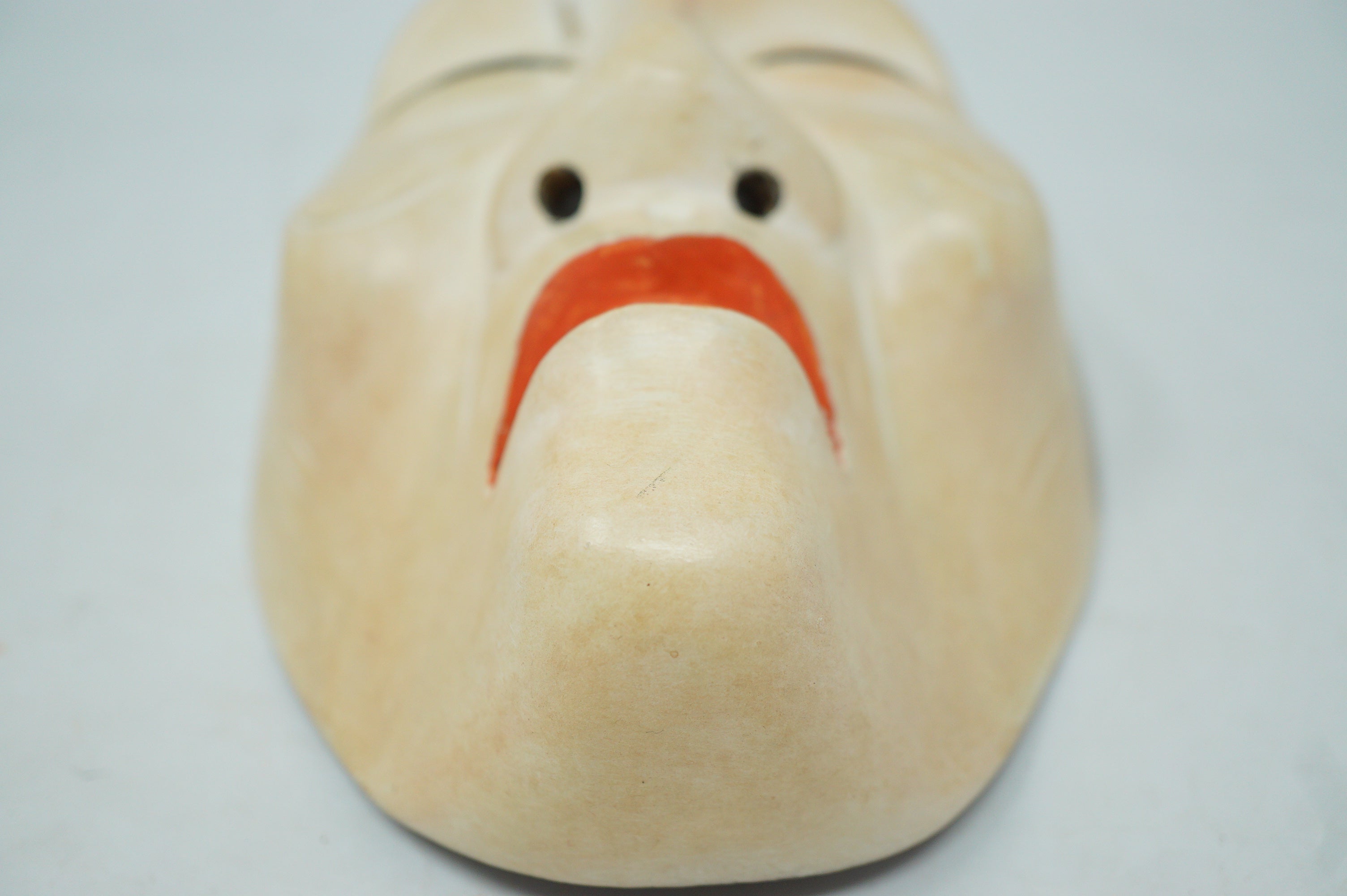 日本能剧恩纳风格木制面具复古原装日本 0331F15