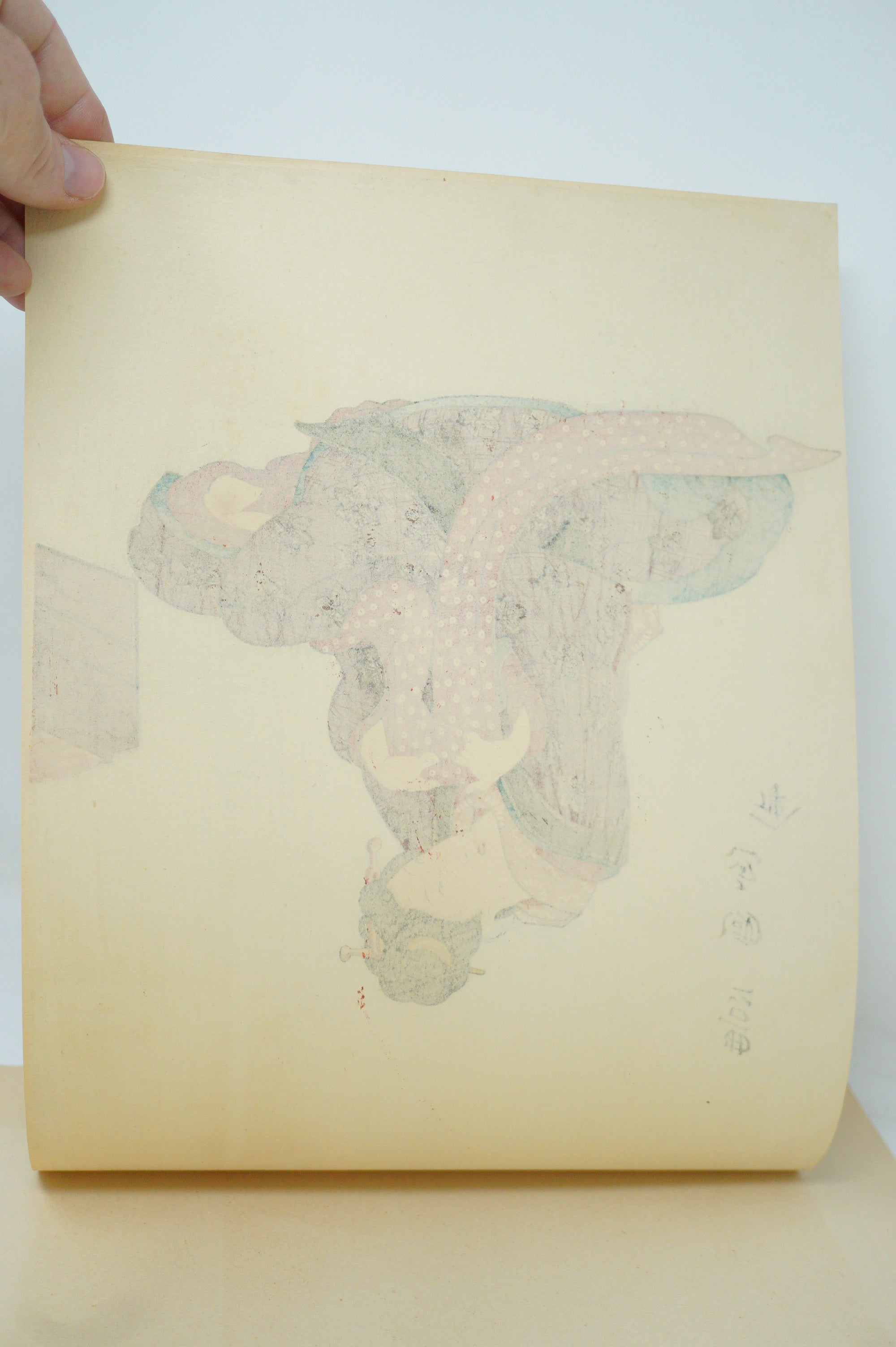 Hochwertiger japanischer Holzschnitt-Nachdruck aus den 1920er Jahren von Toyokuni III aus Japan 0904E15