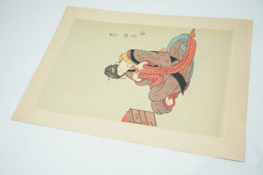 日本品质 1920 年代木版画重印，由日本 Toyokuni III 制作 0904E15