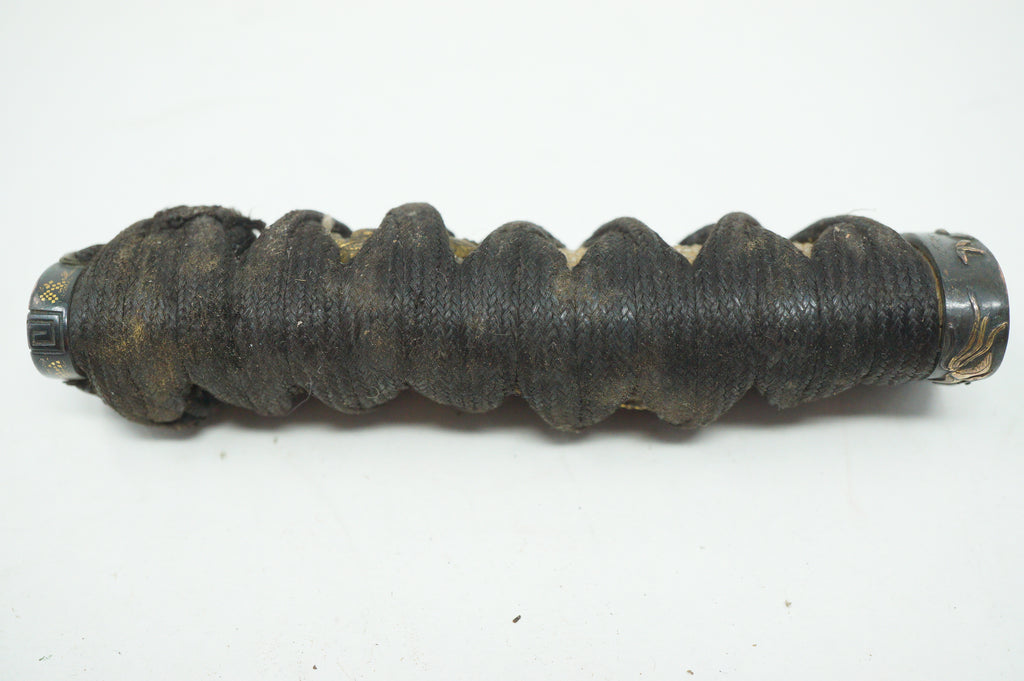 Japanese Wakizashi Sword Handle Antique Original Tsuka with Quality Parts 1226F15