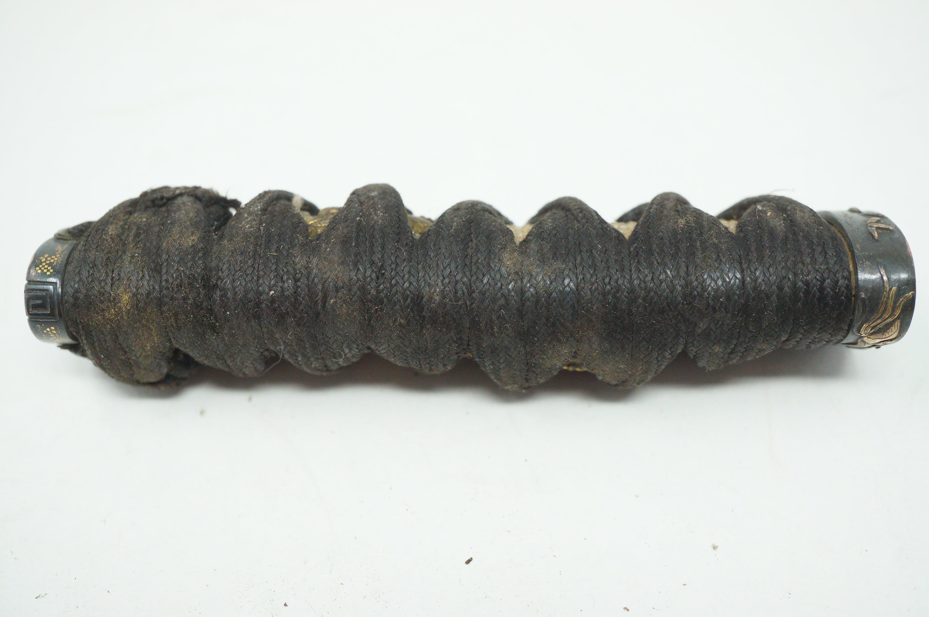 Japanese Wakizashi Sword Handle Antique Original Tsuka with Quality Parts 1226F15