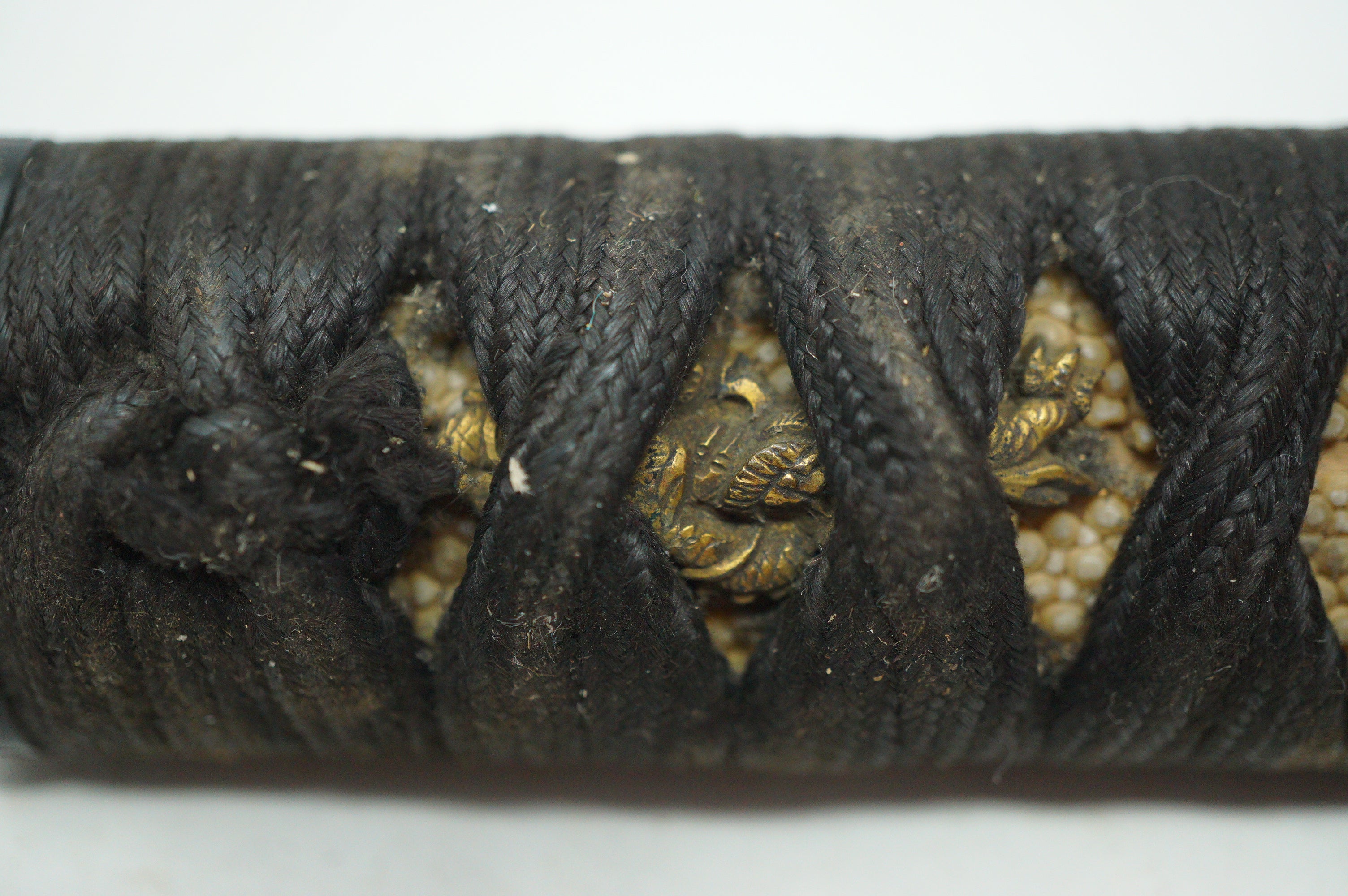 Japanese Wakizashi Sword Handle Antique Original Tsuka with Quality Parts 1226F15