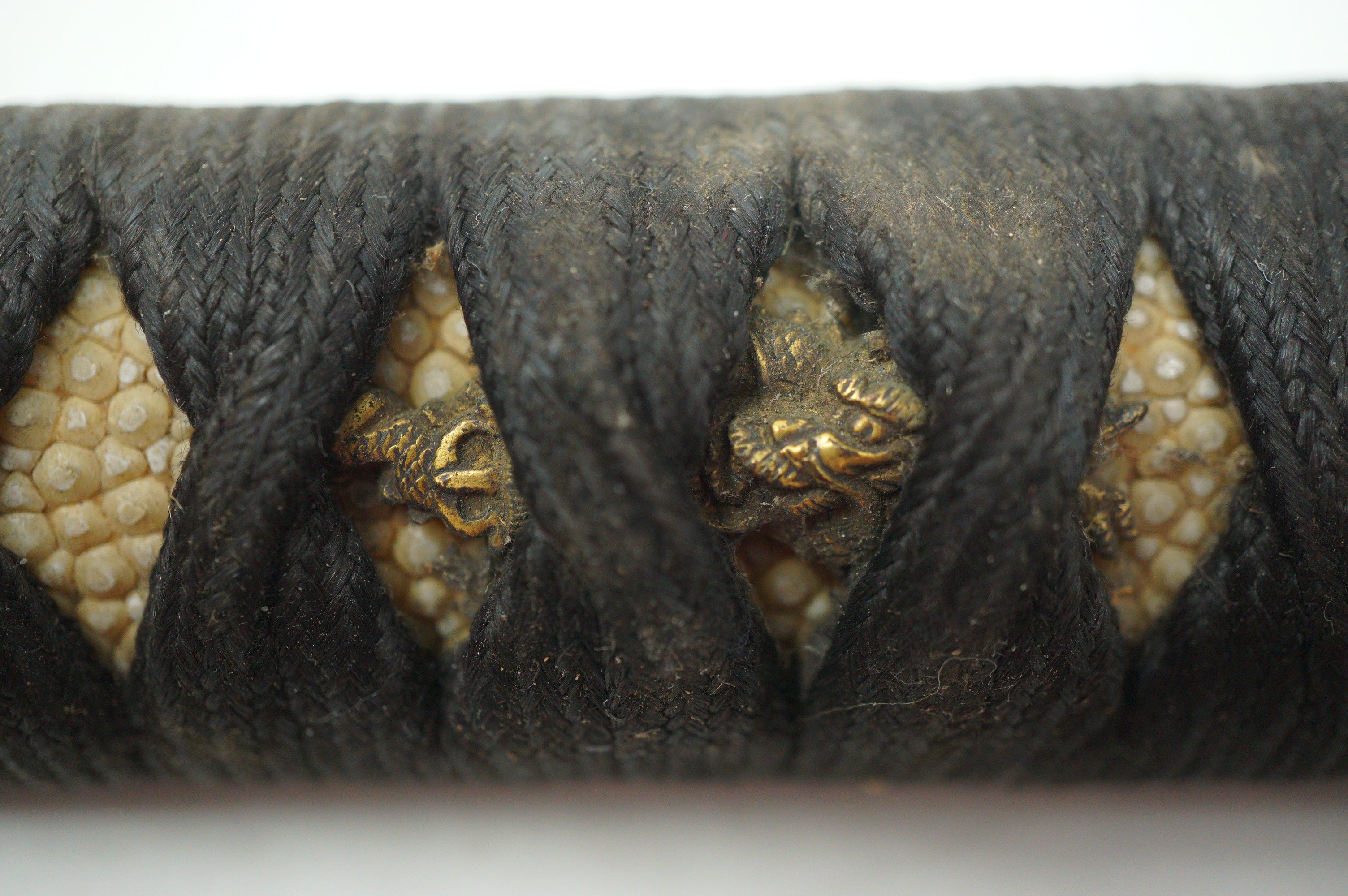 Japanese Wakizashi Sword Handle Antique Original Tsuka with Quality Parts 1226F15