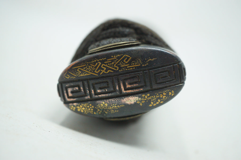 Japanese Wakizashi Sword Handle Antique Original Tsuka with Quality Parts 1226F15