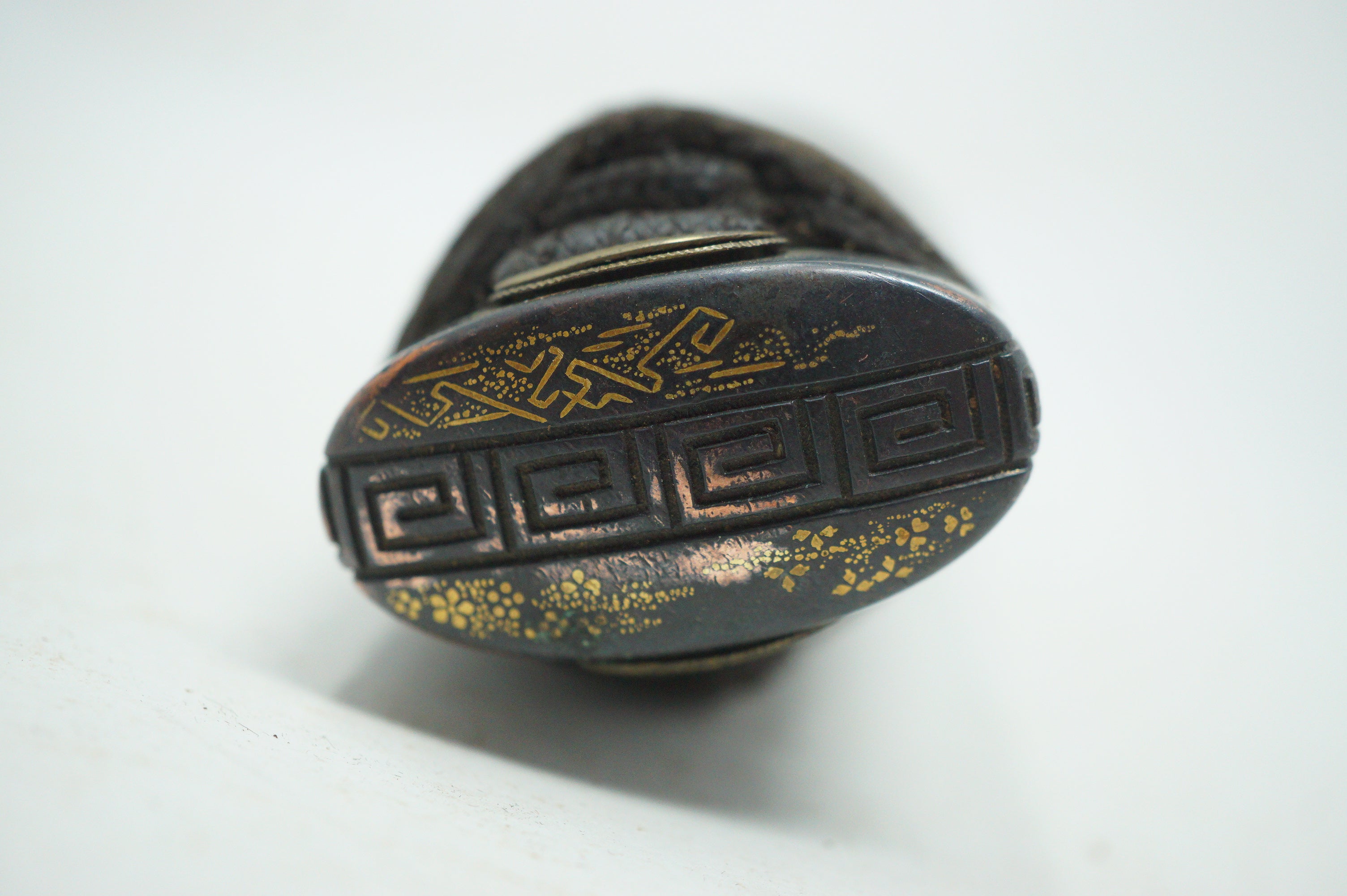 Japanese Wakizashi Sword Handle Antique Original Tsuka with Quality Parts 1226F15