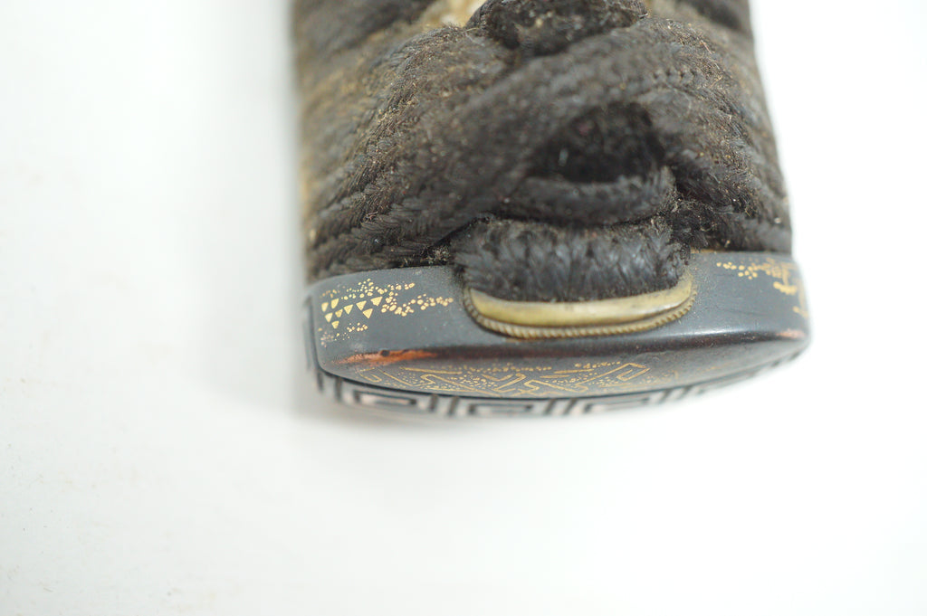 Japanese Wakizashi Sword Handle Antique Original Tsuka with Quality Parts 1226F15