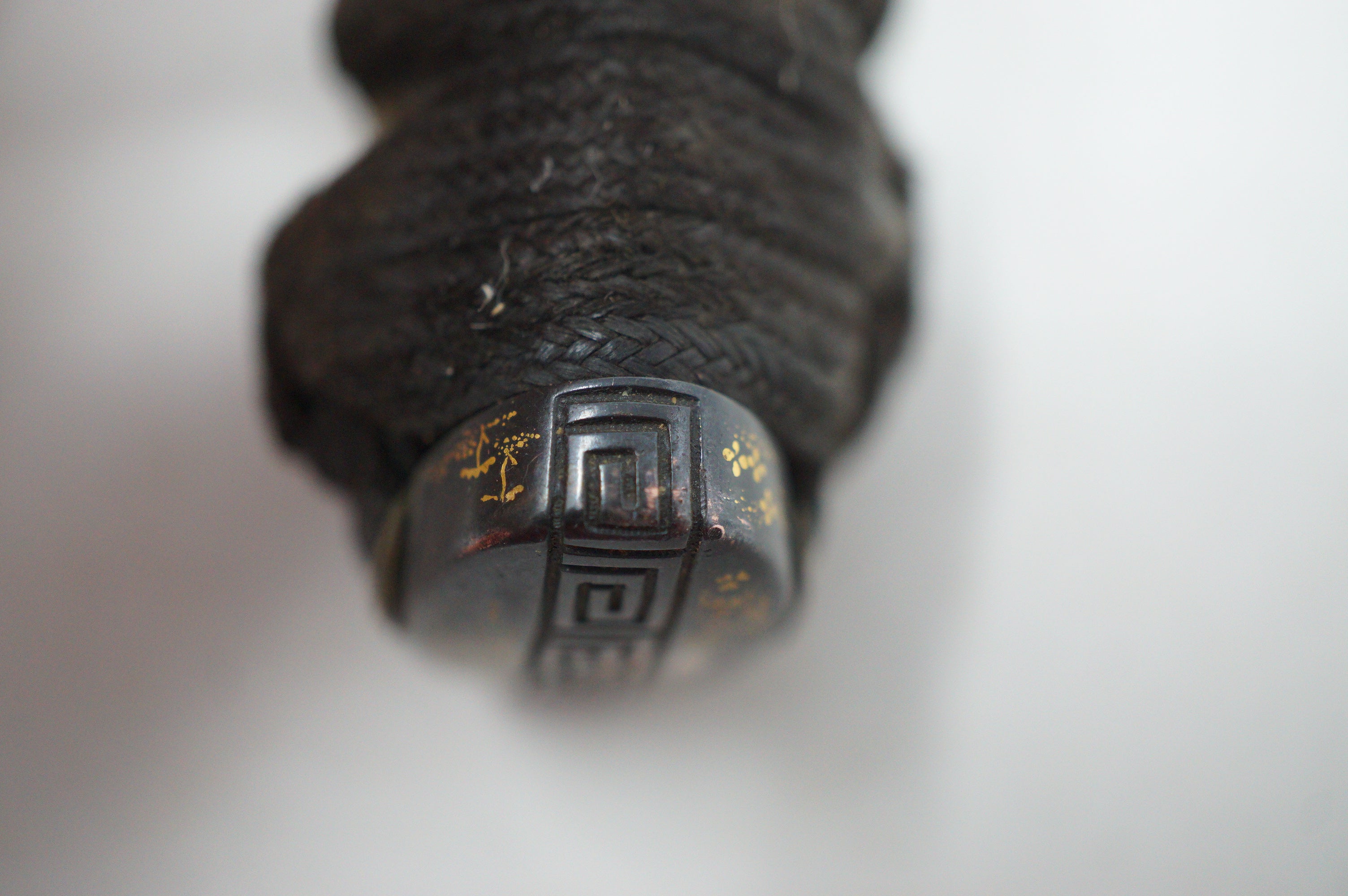 Japanese Wakizashi Sword Handle Antique Original Tsuka with Quality Parts 1226F15
