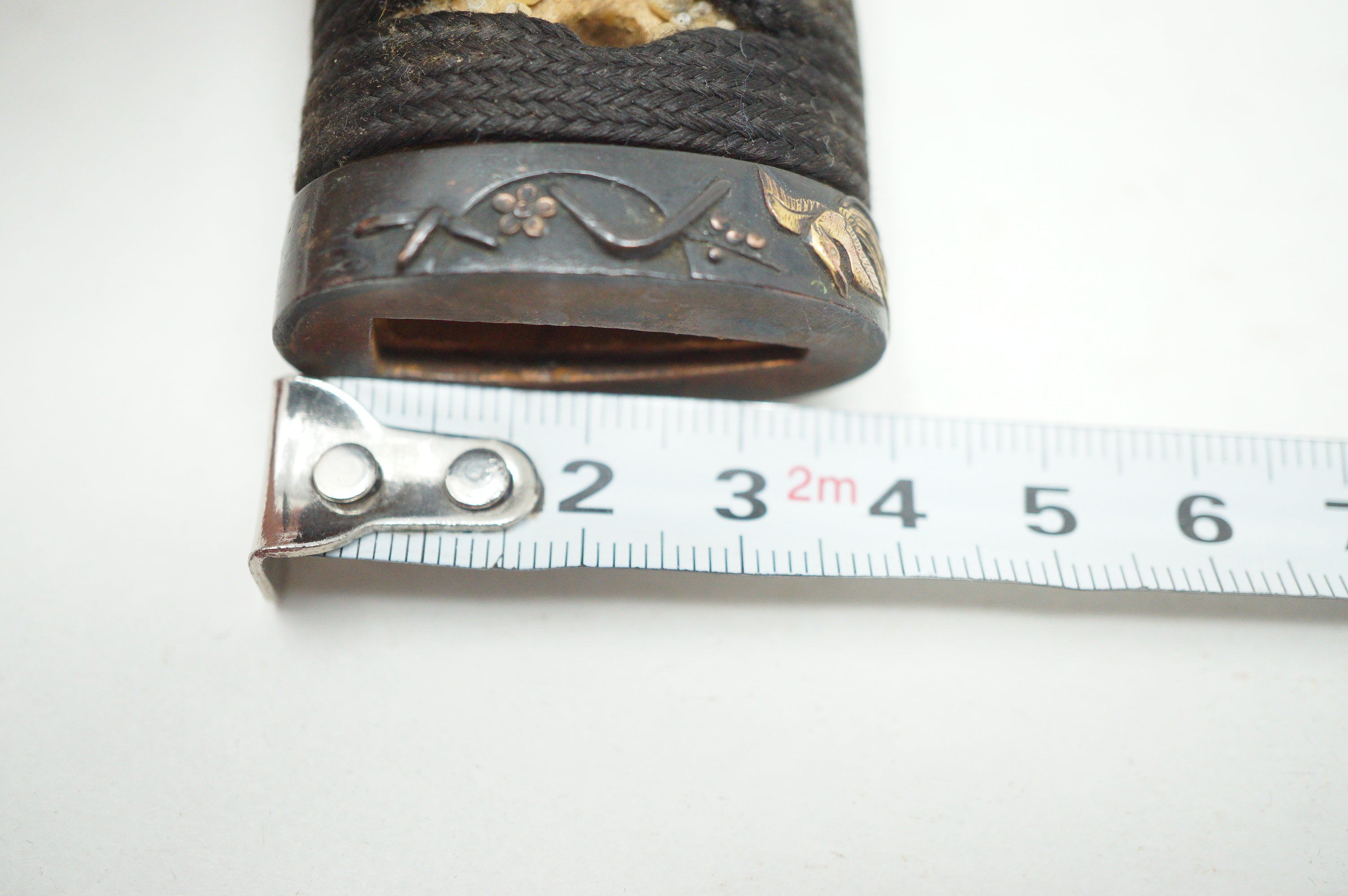 Japanese Wakizashi Sword Handle Antique Original Tsuka with Quality Parts 1226F15
