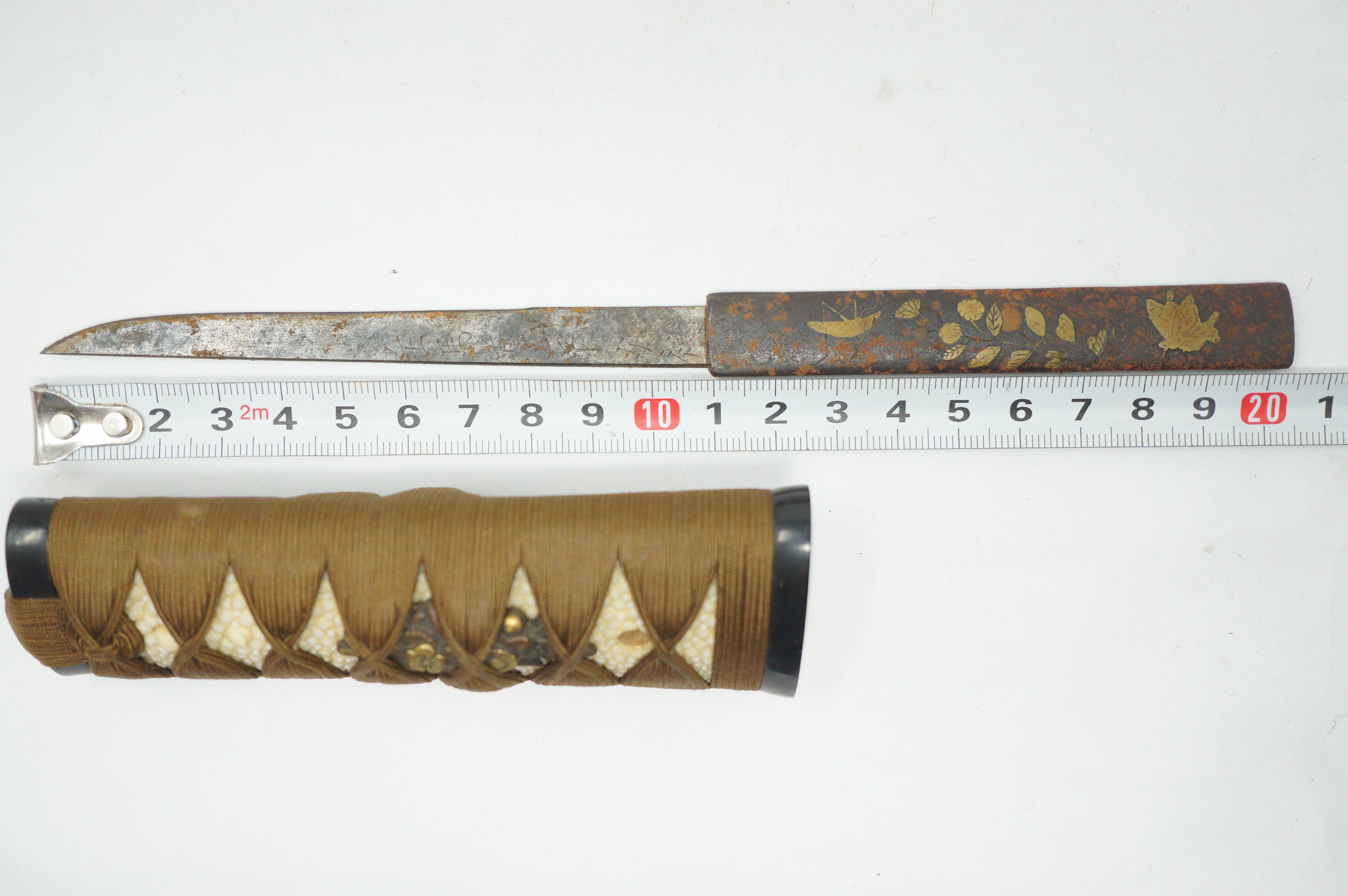Japanisches antikes Messer inkl. Kozuka in exquisitem Zustand Original aus Japan 0925E15