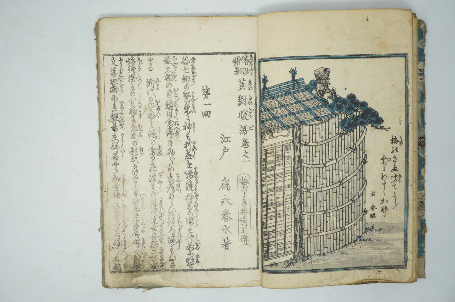 Original Woodblock Manga Book Set x3 with detailed Images by Seisai Eiichi from Japan 0603E16