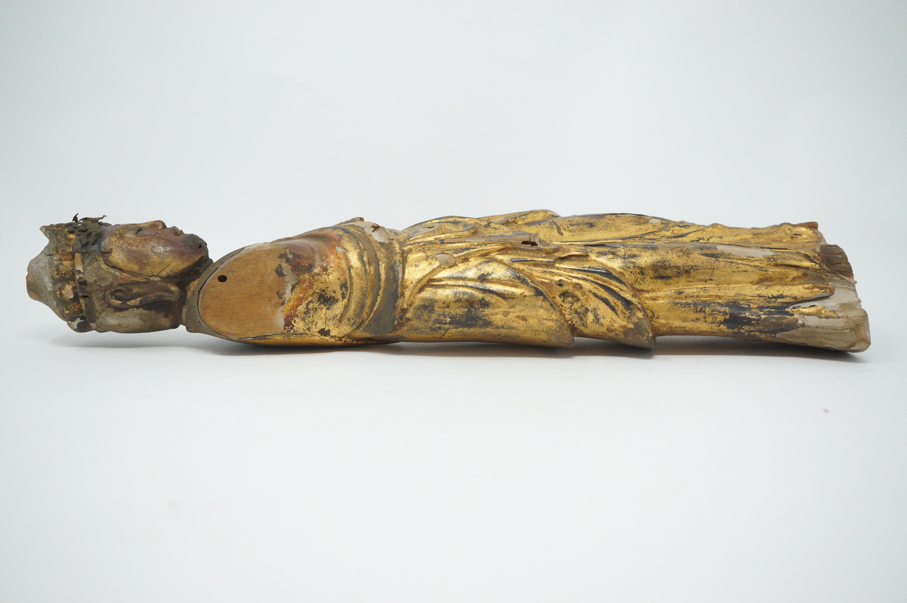 Kannon Bodhisattva Figur Gott der Liebe und Barmherzigkeit, antikes Original aus Japan 0808D16