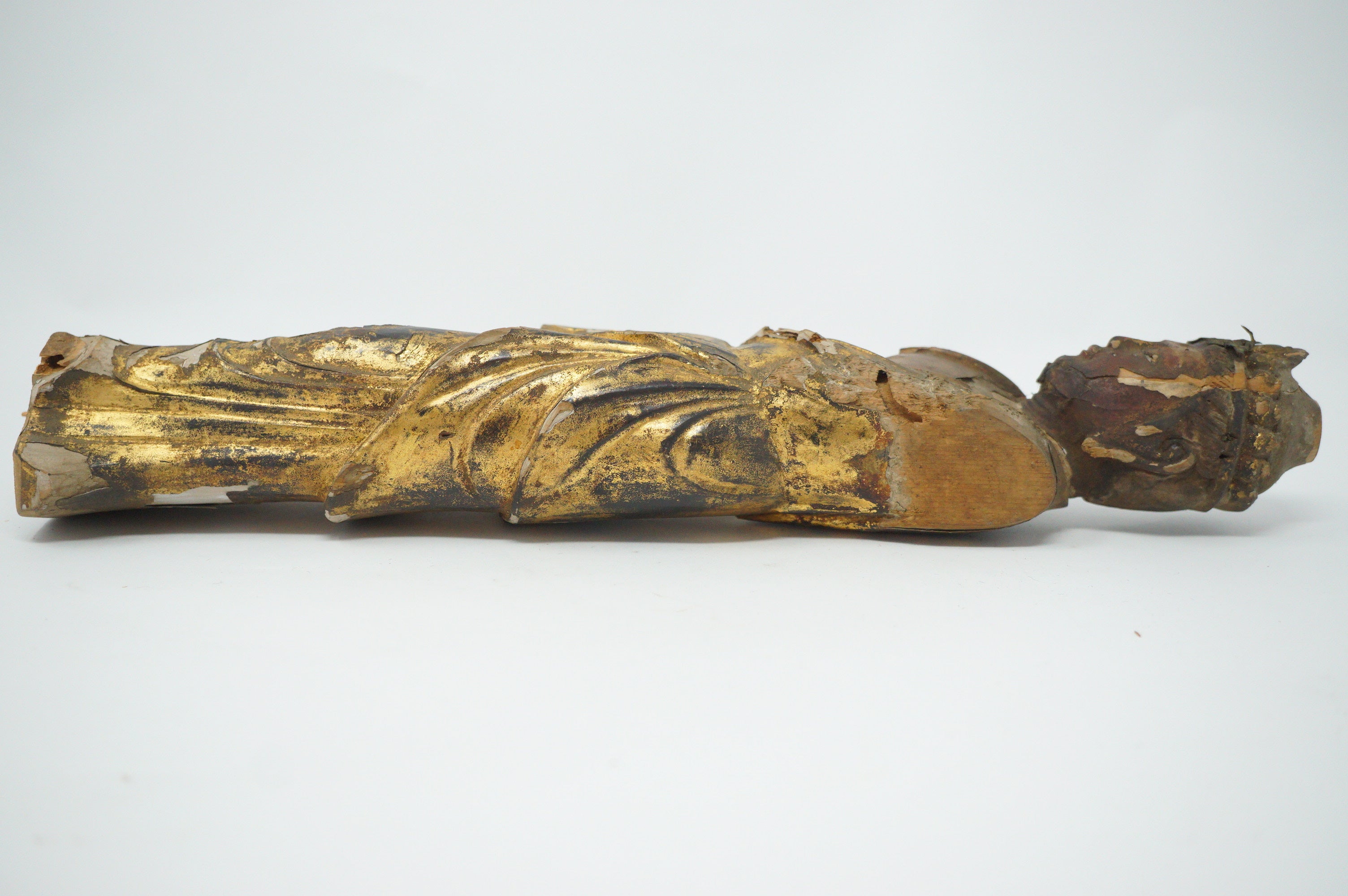 Kannon Bodhisattva Figur Gott der Liebe und Barmherzigkeit, antikes Original aus Japan 0808D16