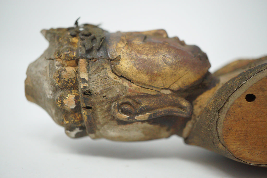 Kannon Bodhisattva Figur Gott der Liebe und Barmherzigkeit, antikes Original aus Japan 0808D16