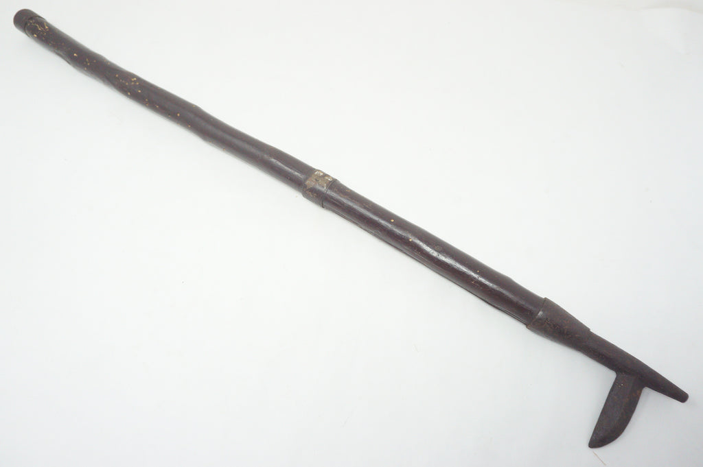 Antique Edo Period Long-Handled Tobigukuchi Firefighter Hook Spear Weapon 0714G16