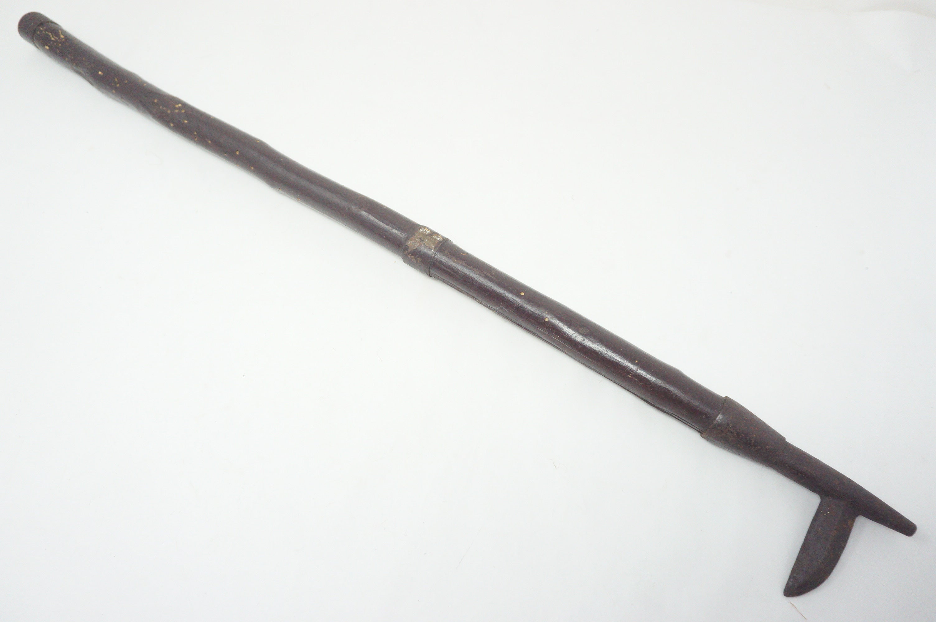 Antique Edo Period Long-Handled Tobigukuchi Firefighter Hook Spear Weapon 0714G16